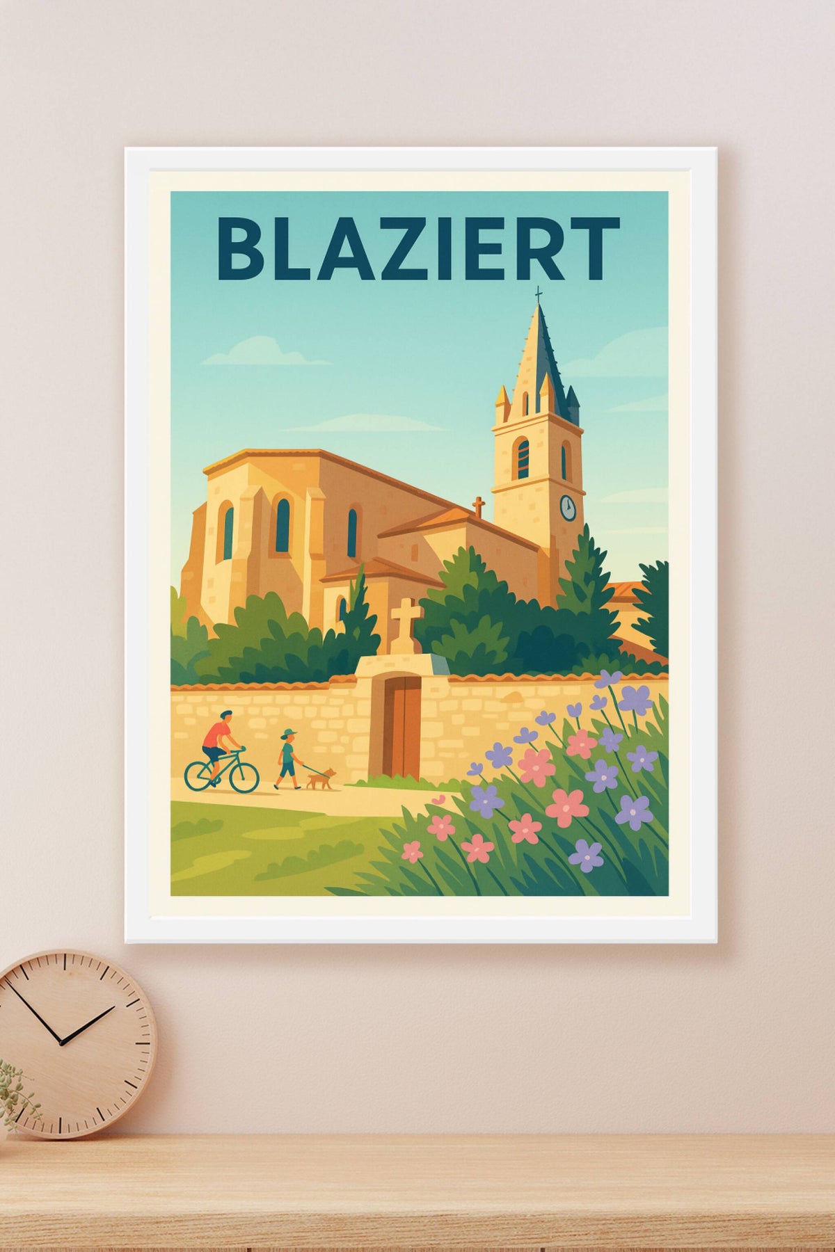 Affiche Blaziert — Sérénité et patrimoine sous le soleil du Sud · poster d'art de Blaziert