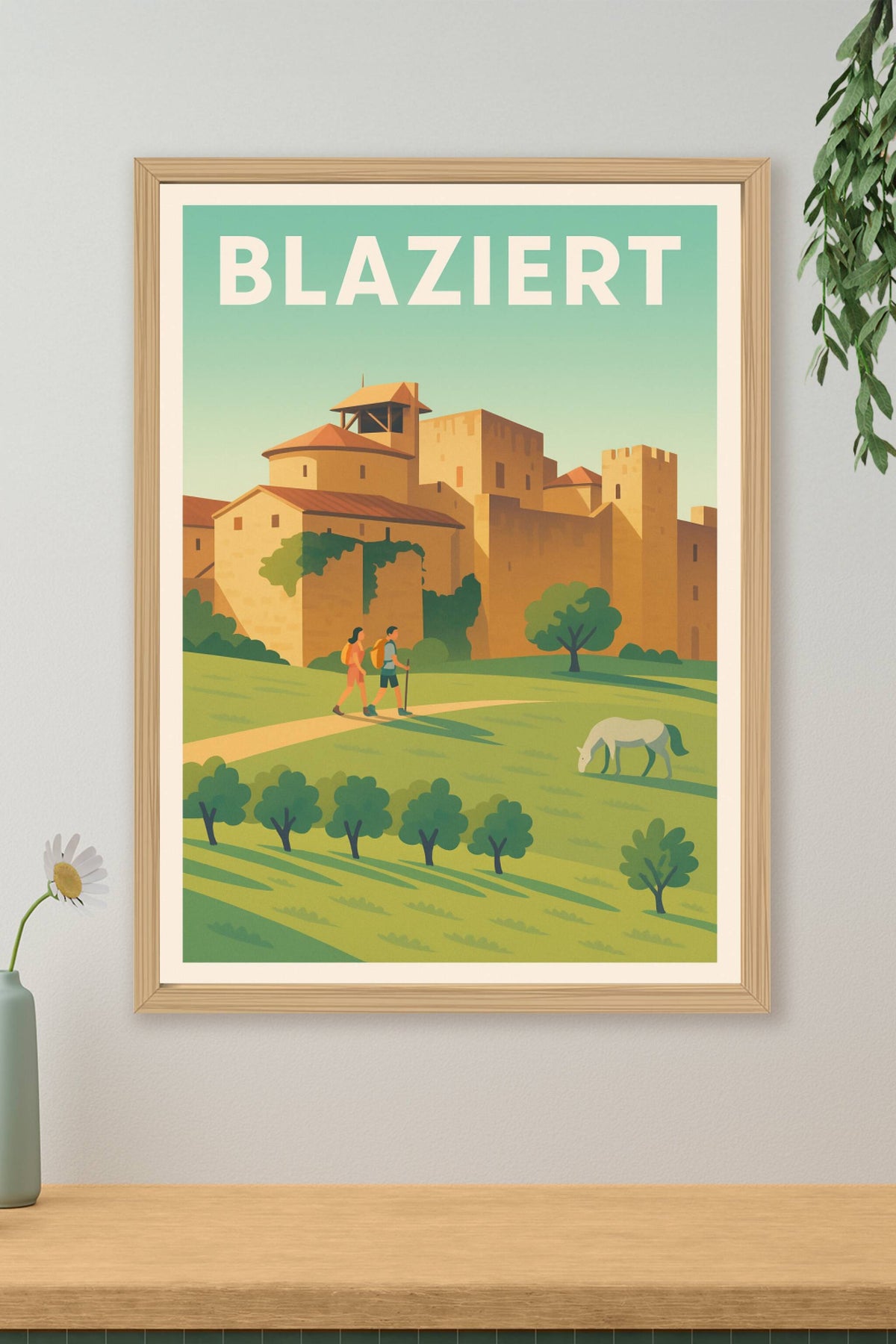 Affiche Blaziert — Charme médiéval et nature apaisante · poster d'art de Blaziert