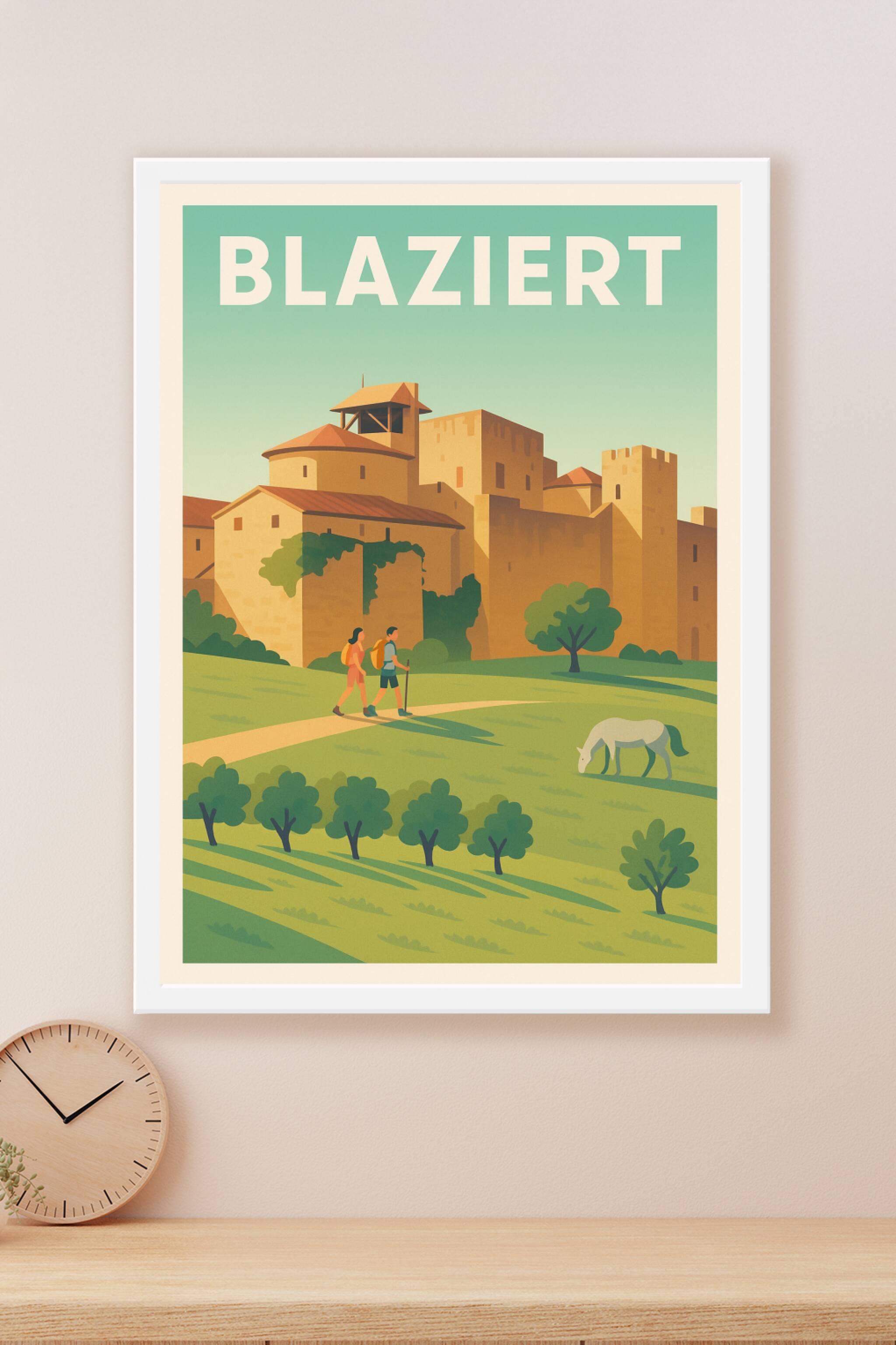 Affiche Blaziert — Charme médiéval et nature apaisante · poster d'art de Blaziert