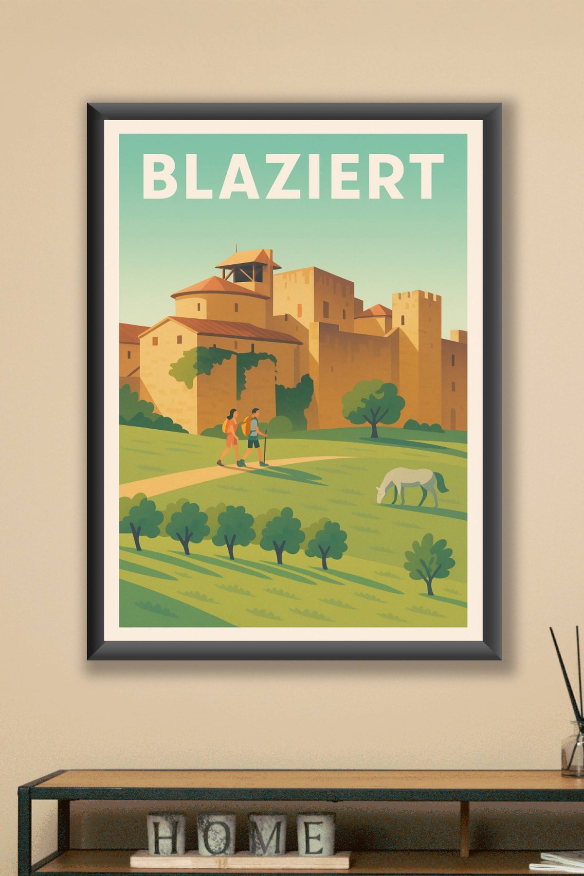 Affiche Blaziert — Charme médiéval et nature apaisante · poster d'art de Blaziert
