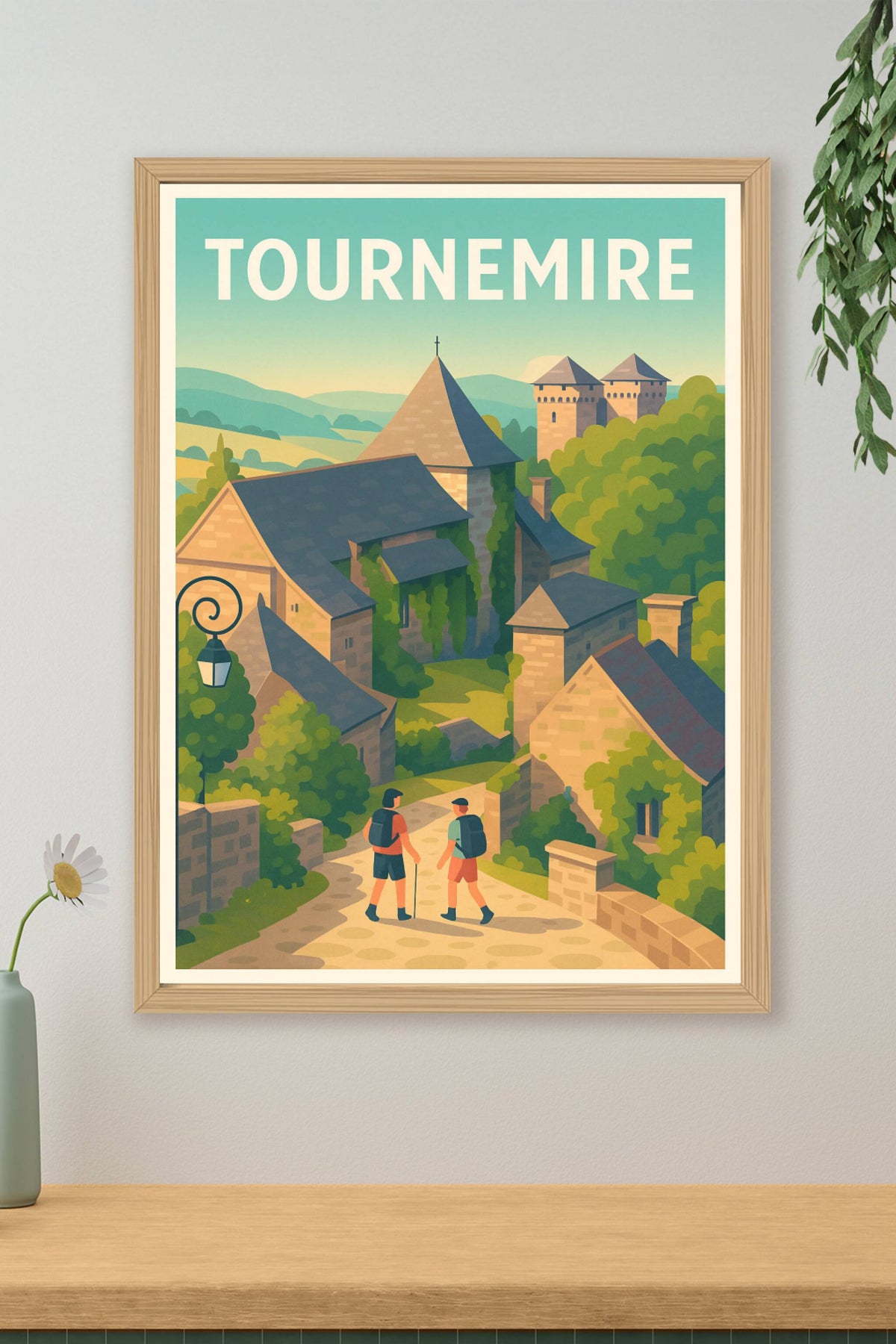 Affiche Tournemire — Village médiéval au charme authentique · poster d'art de Tournemire