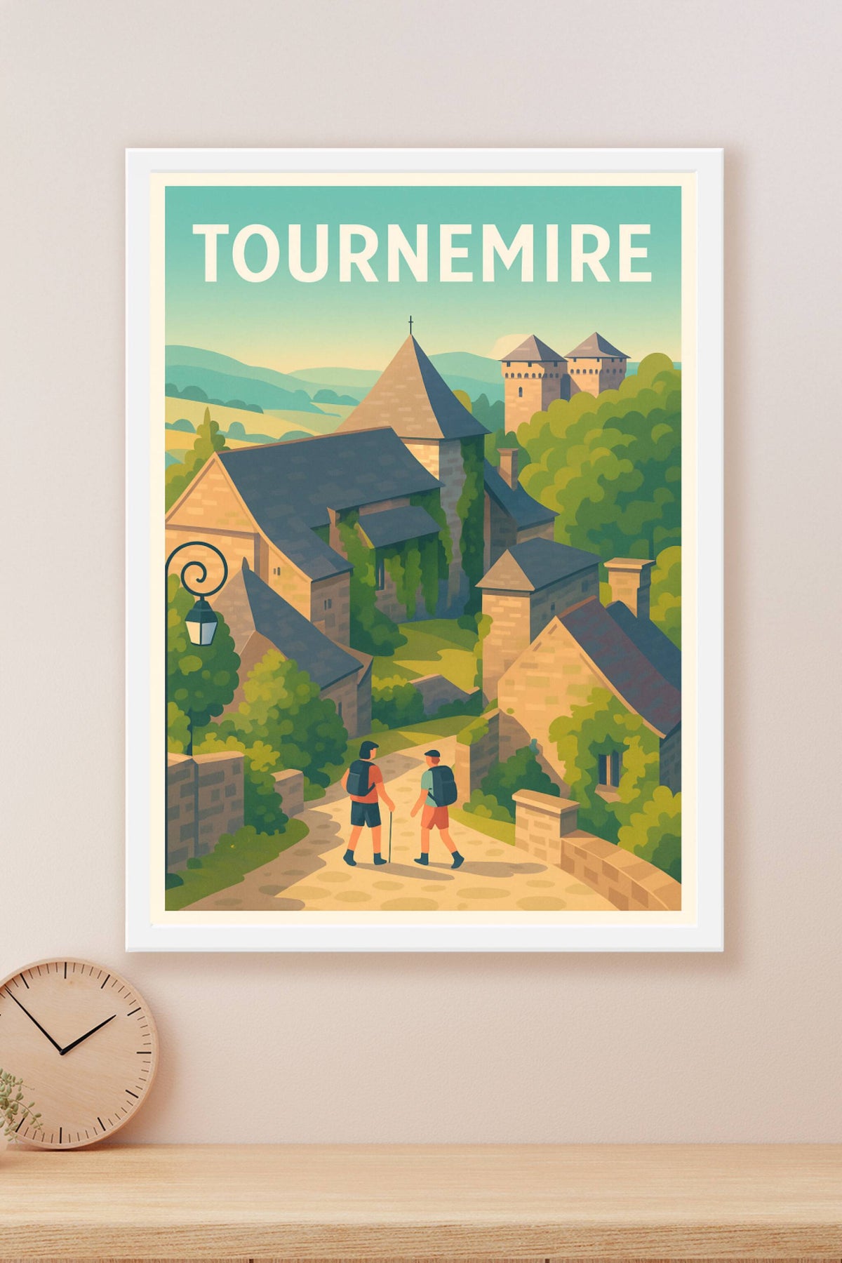 Affiche Tournemire — Village médiéval au charme authentique · poster d'art de Tournemire