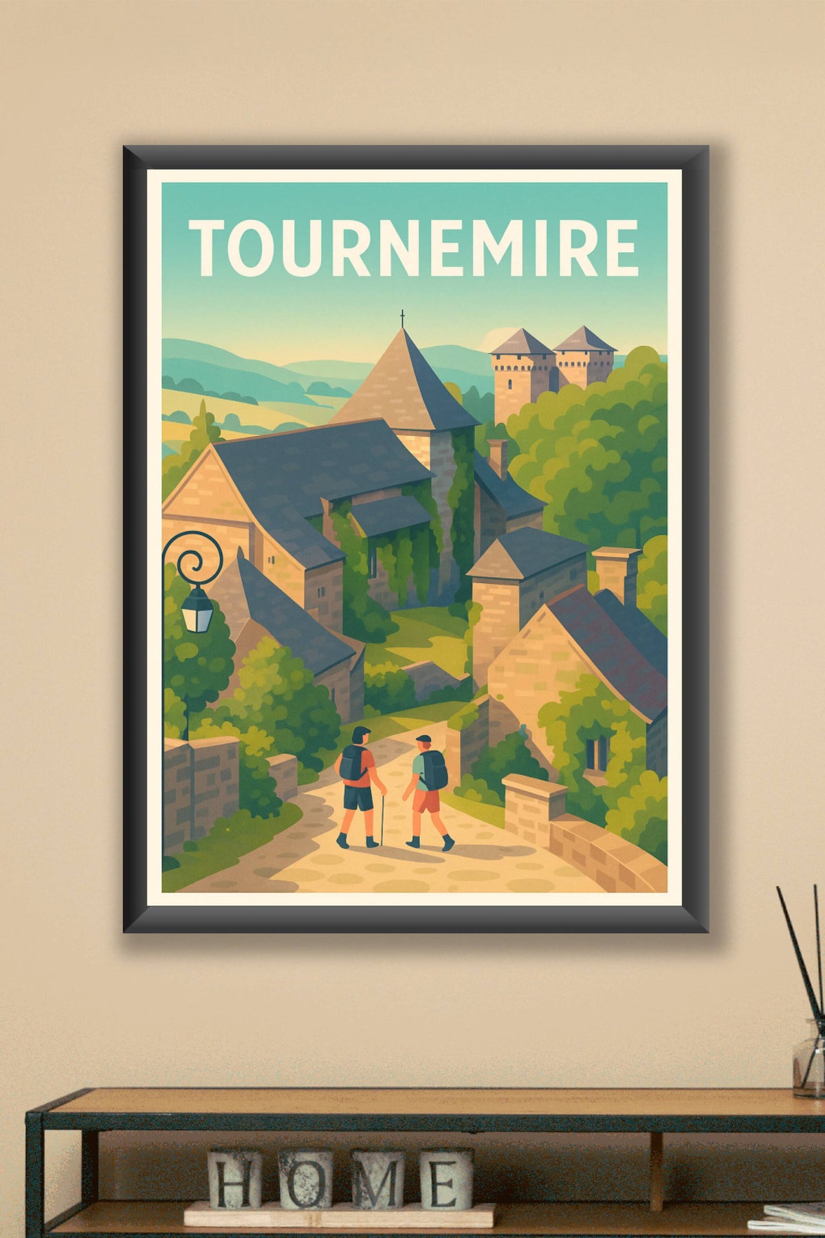 Affiche Tournemire — Village médiéval au charme authentique · poster d'art de Tournemire