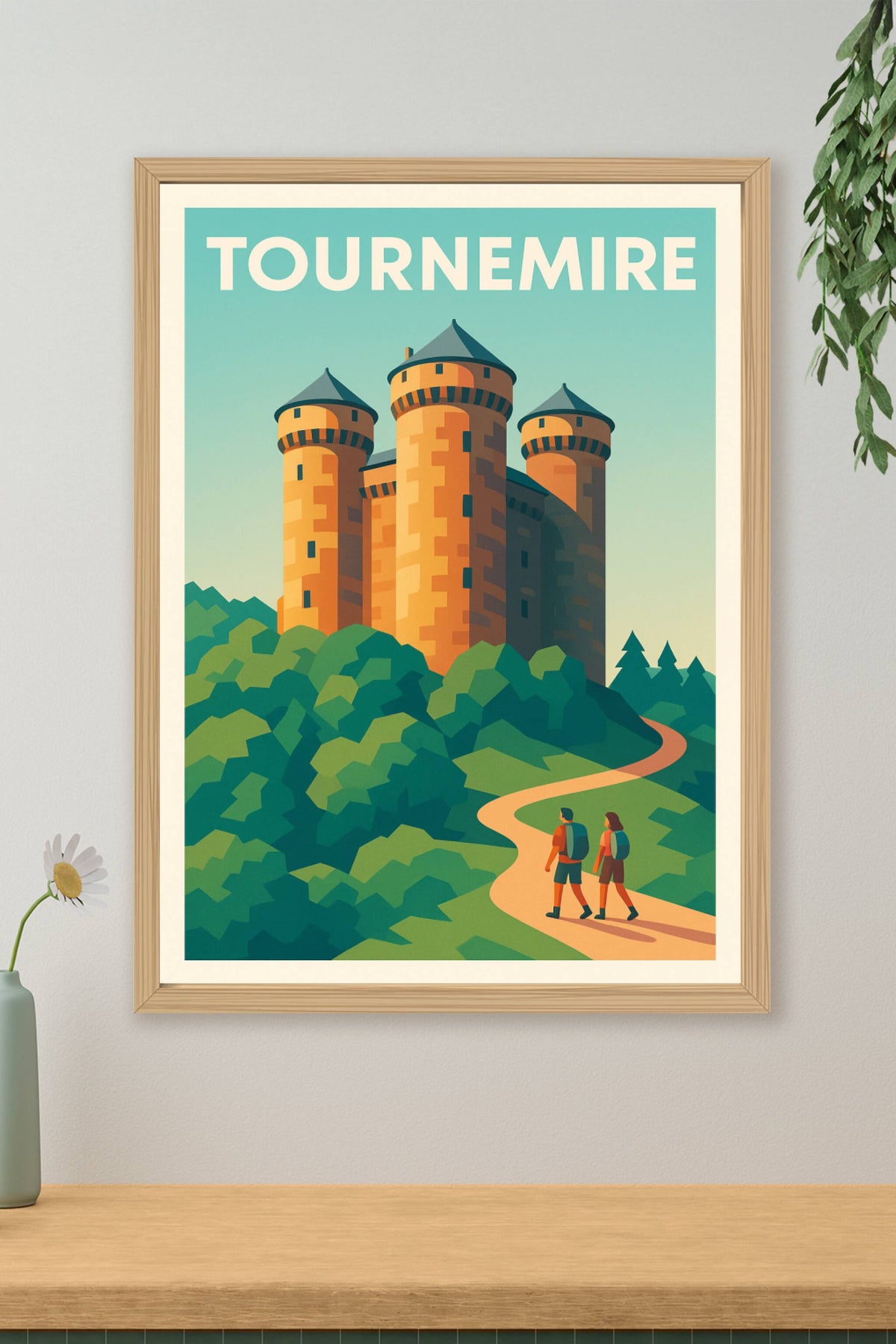 Affiche Tournemire — Voyage au cœur de l'histoire médiévale · poster d'art de Tournemire