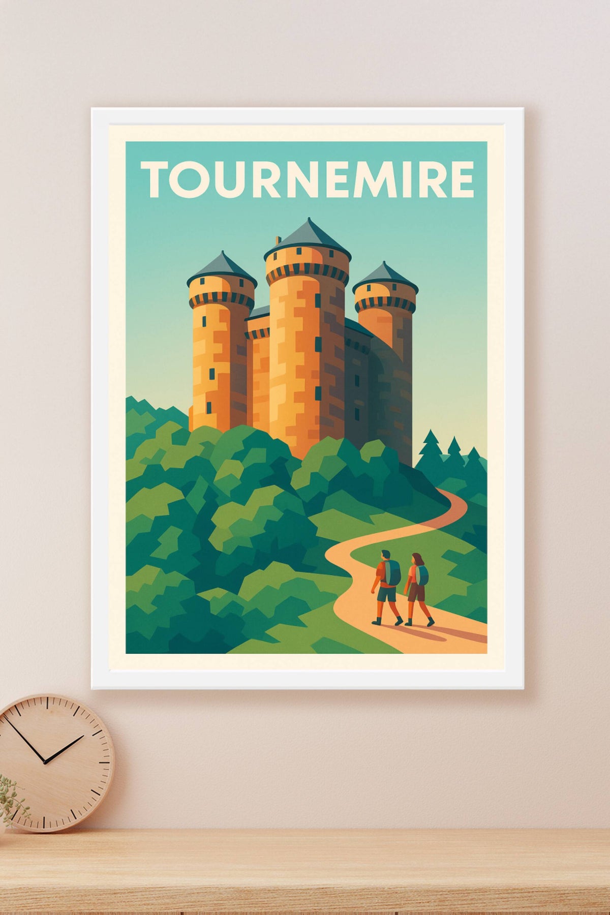 Affiche Tournemire — Voyage au cœur de l'histoire médiévale · poster d'art de Tournemire