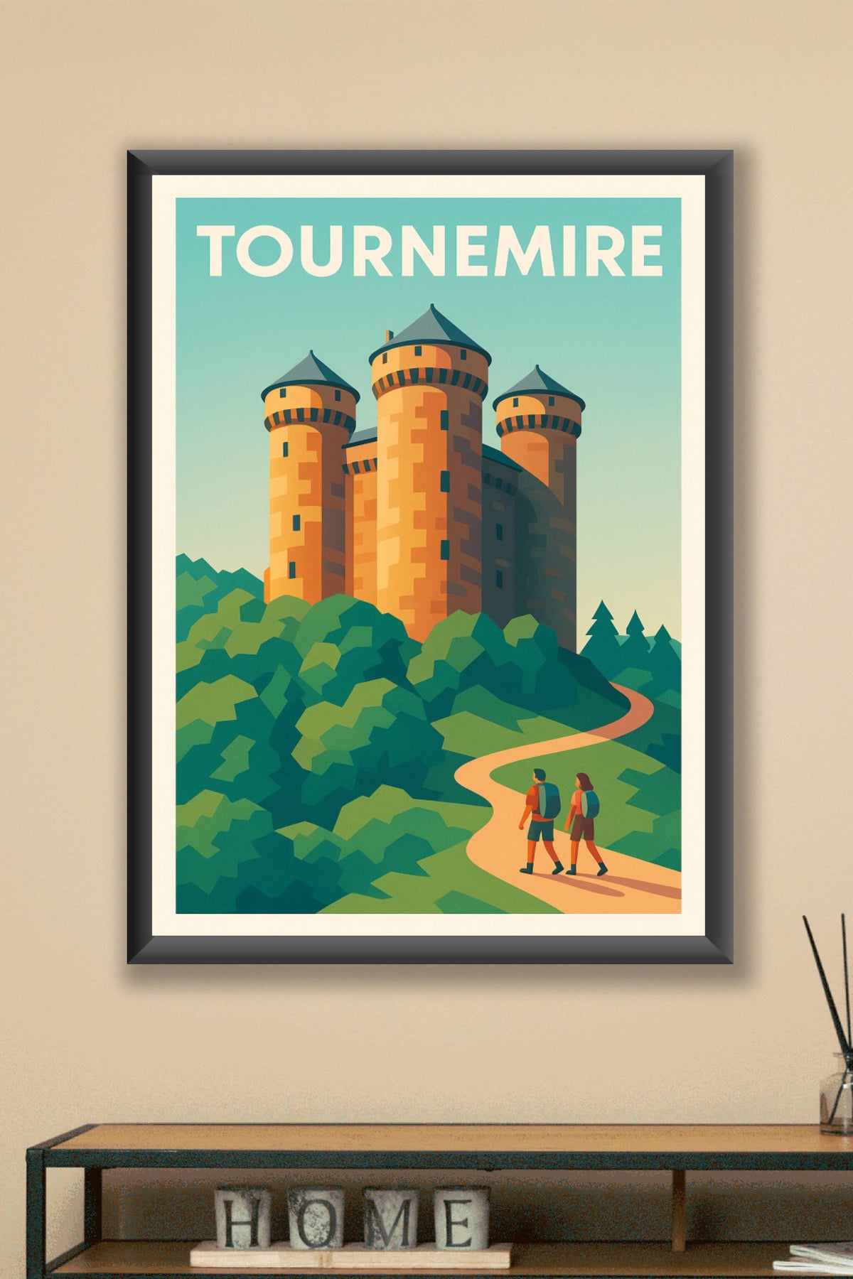 Affiche Tournemire — Voyage au cœur de l'histoire médiévale · poster d'art de Tournemire