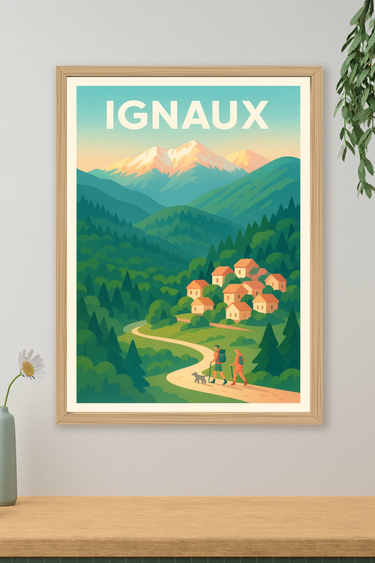 Affiche Ignaux — Évasion nature au cœur des Pyrénées · poster d'art de Ignaux
