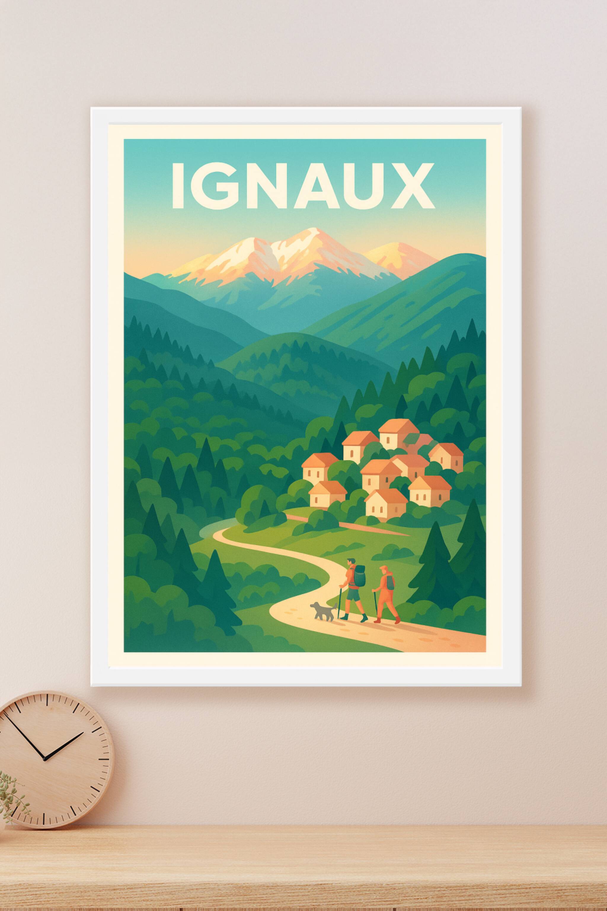 Affiche Ignaux — Évasion nature au cœur des Pyrénées · poster d'art de Ignaux