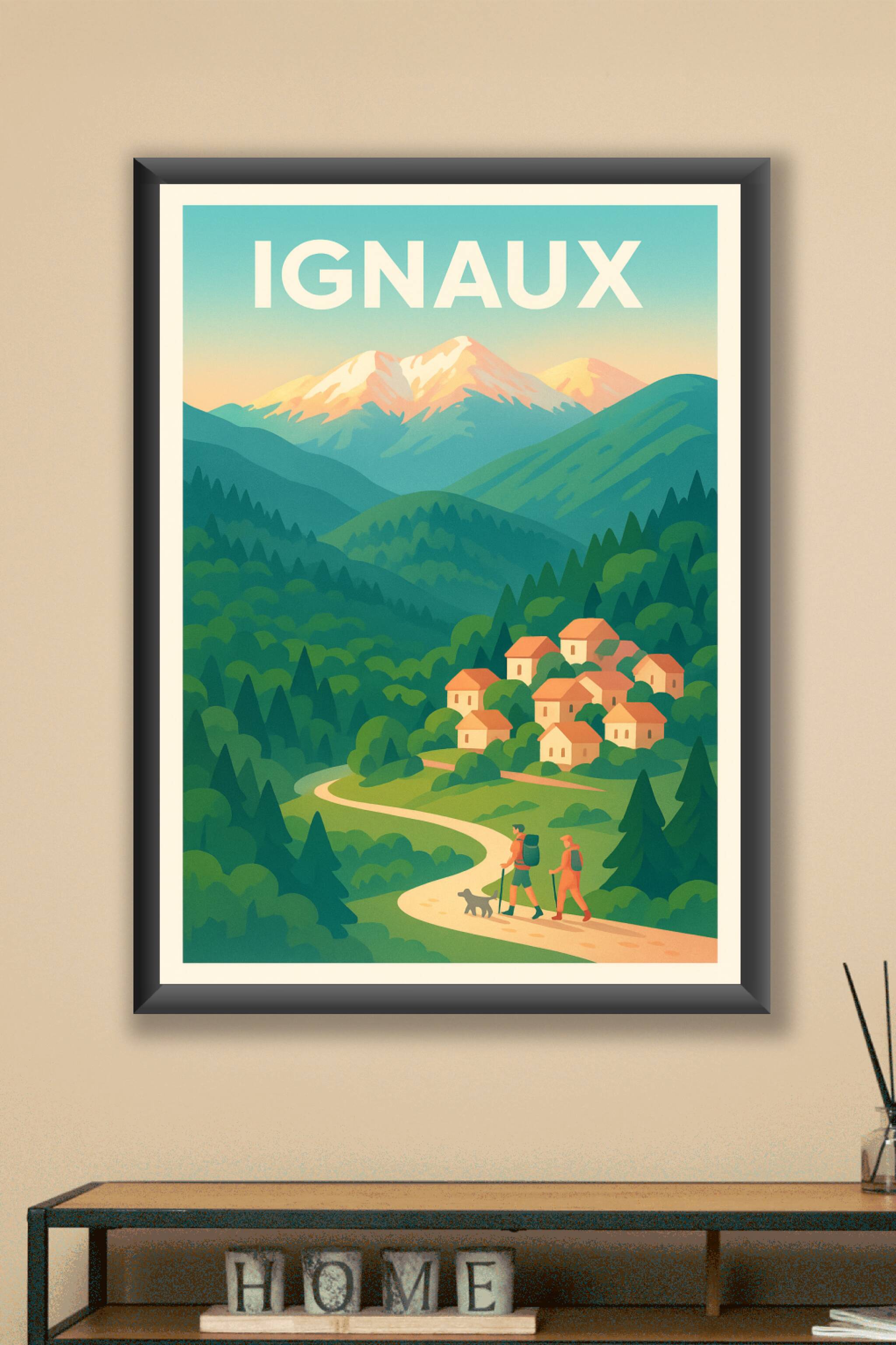 Affiche Ignaux — Évasion nature au cœur des Pyrénées · poster d'art de Ignaux