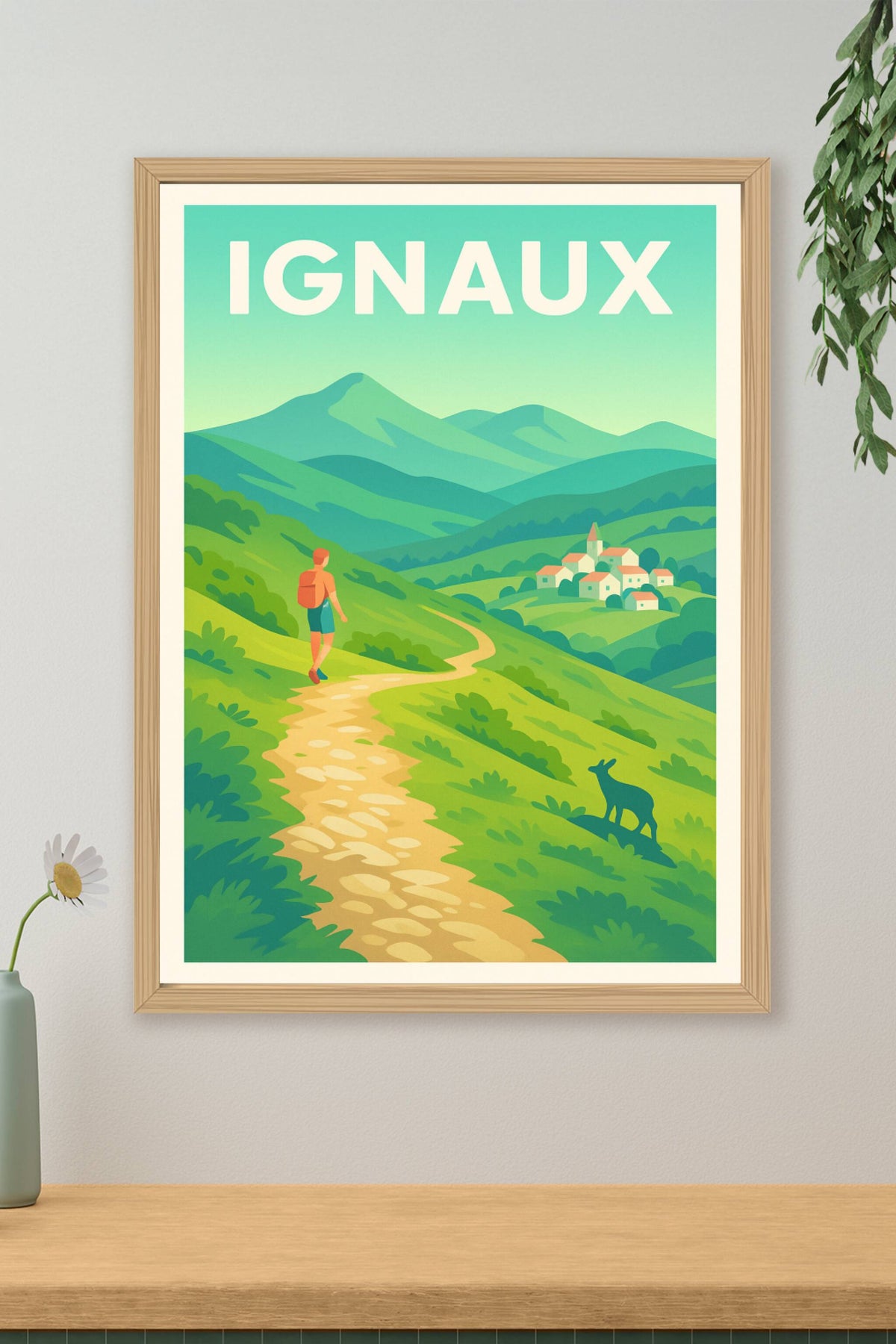 Affiche Ignaux — Escapade nature au cœur des montagnes · poster d'art de Ignaux