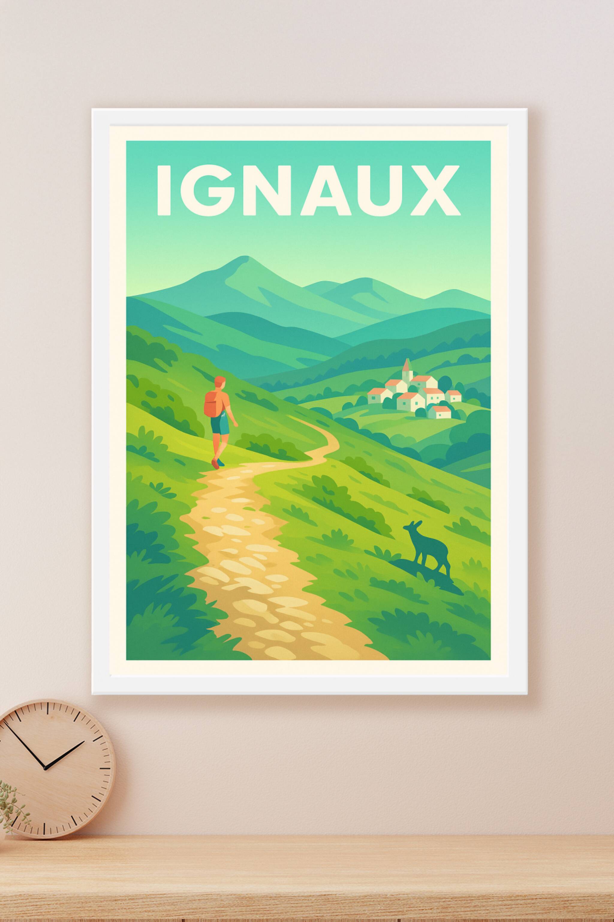 Affiche Ignaux — Escapade nature au cœur des montagnes · poster d'art de Ignaux