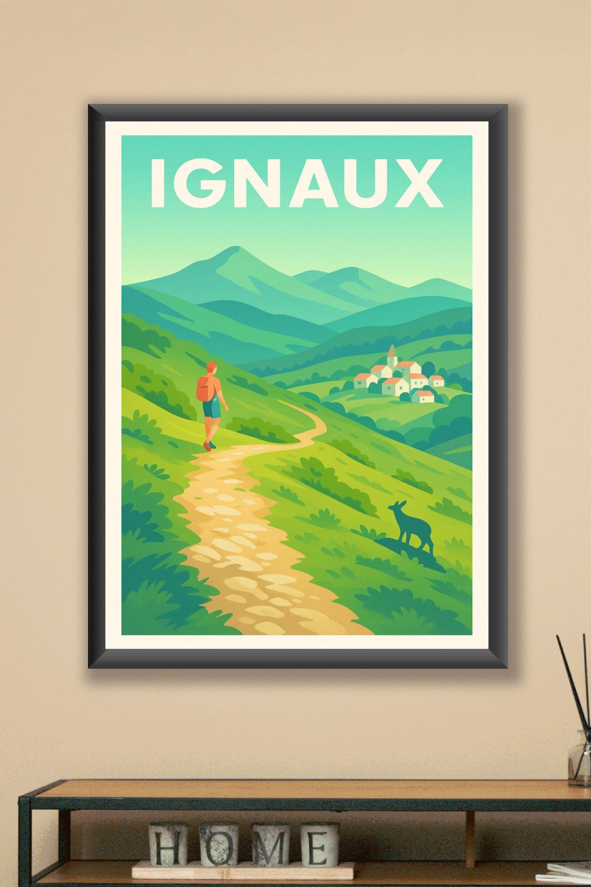 Affiche Ignaux — Escapade nature au cœur des montagnes · poster d'art de Ignaux