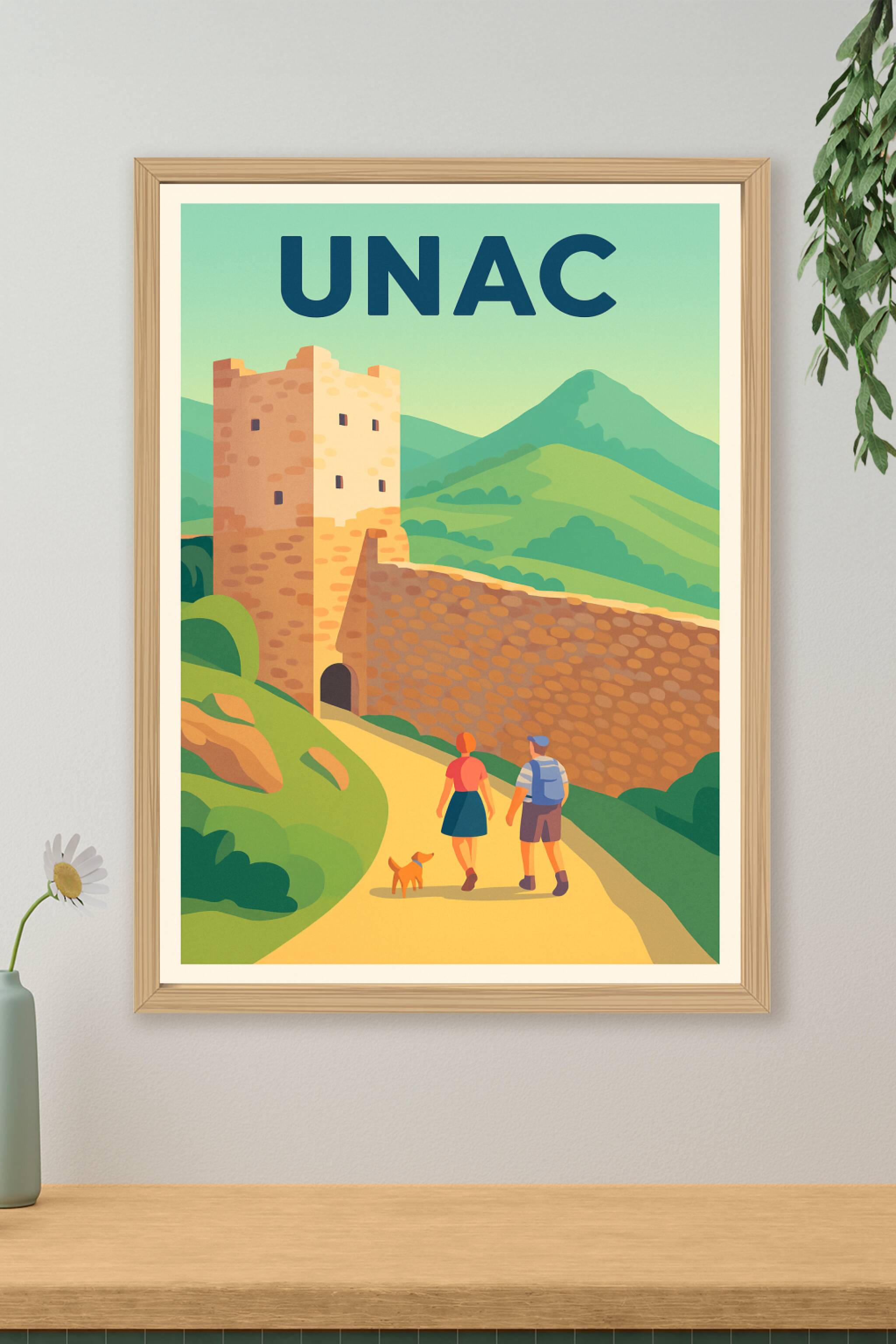 Affiche Unac — Promenade au cœur du patrimoine · poster d'art de Unac