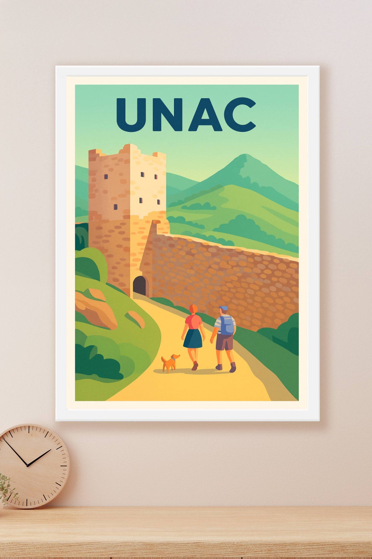 Affiche Unac — Promenade au cœur du patrimoine · poster d'art de Unac
