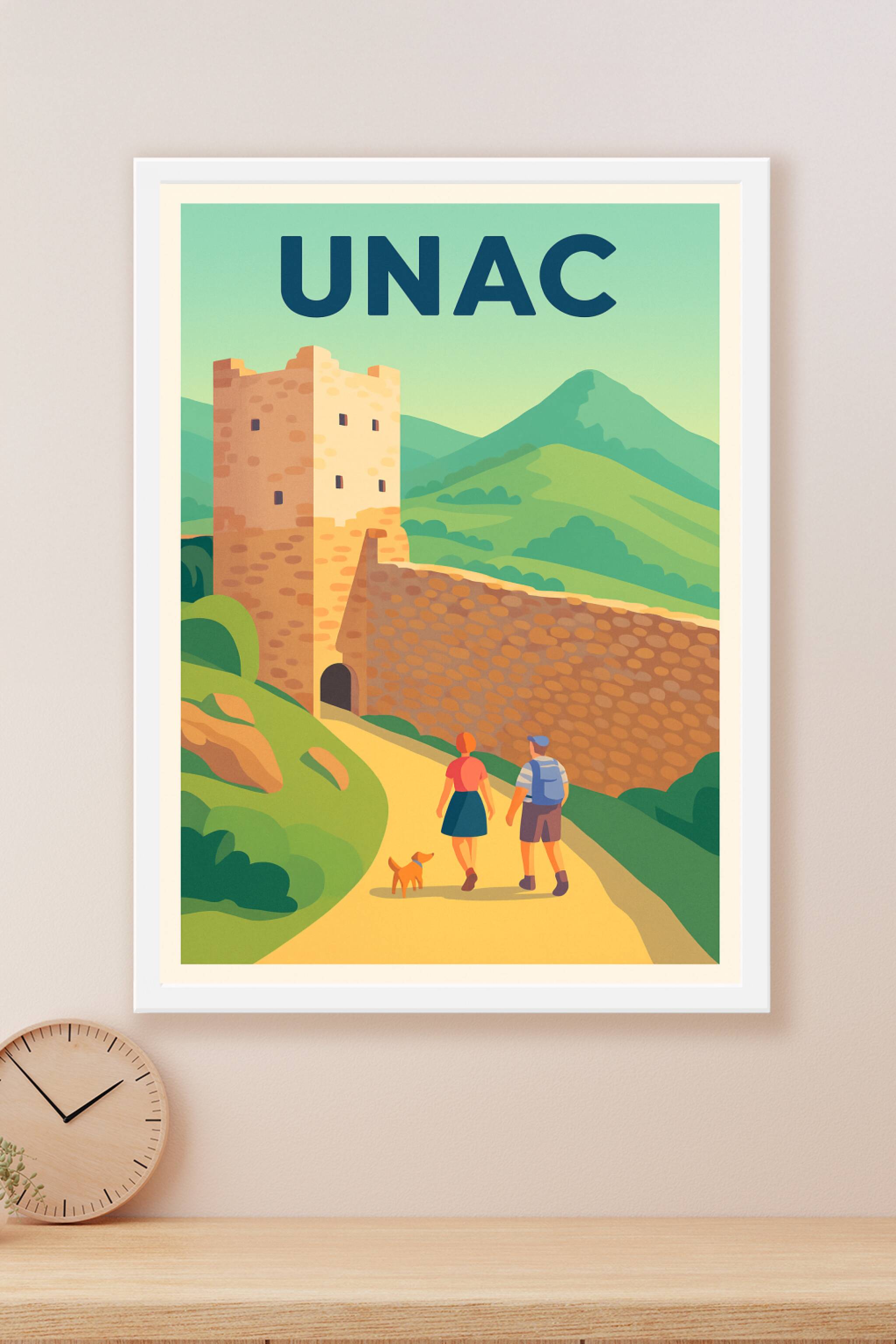 Affiche Unac — Promenade au cœur du patrimoine · poster d'art de Unac