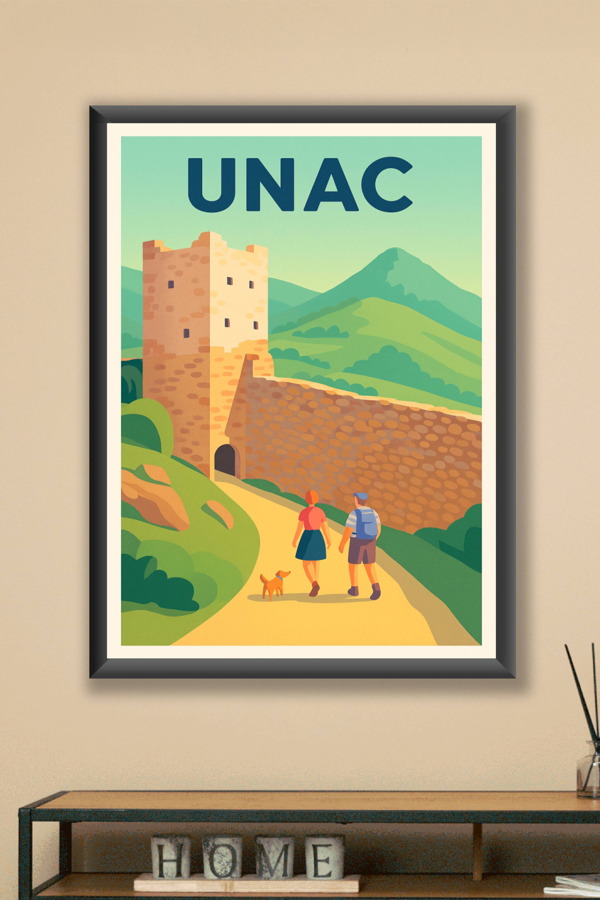 Affiche Unac — Promenade au cœur du patrimoine · poster d'art de Unac