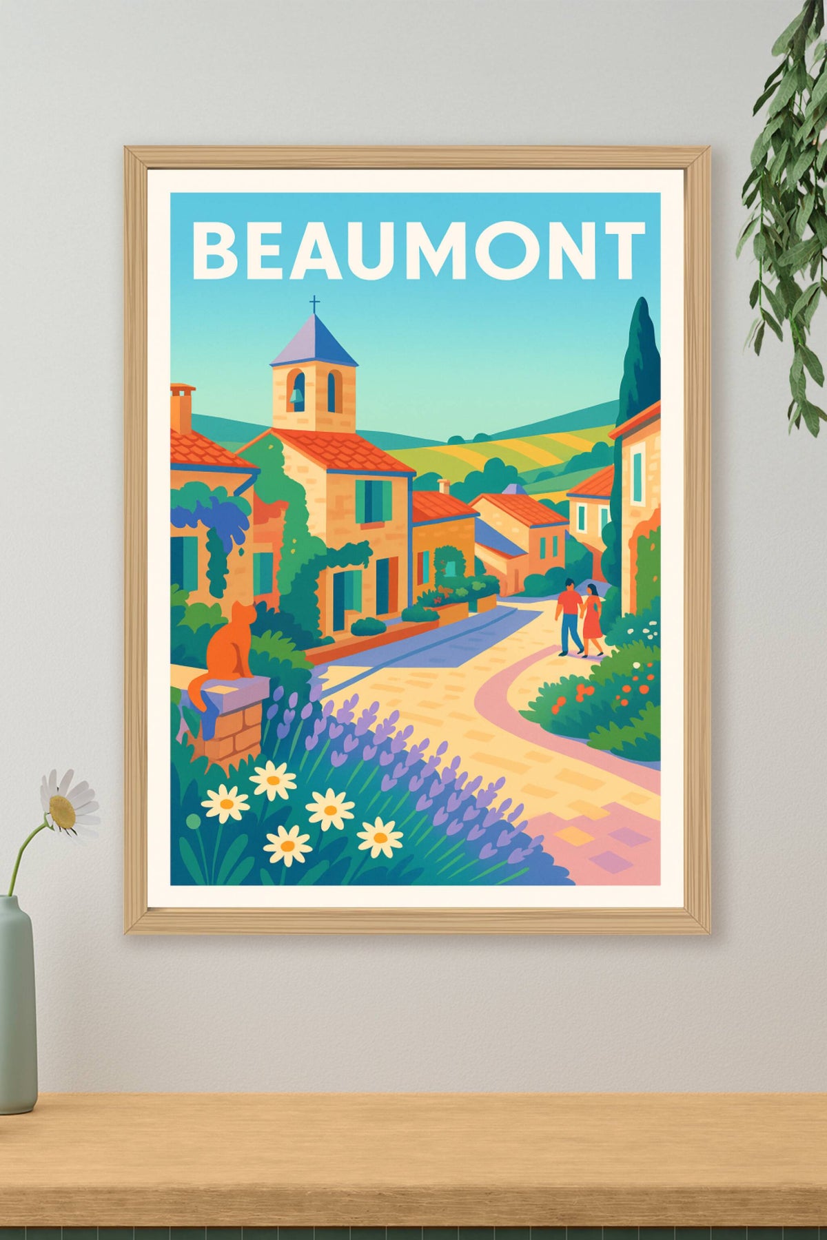 Affiche Beaumont — Charme et Sérénité Provençale · poster d'art de Beaumont