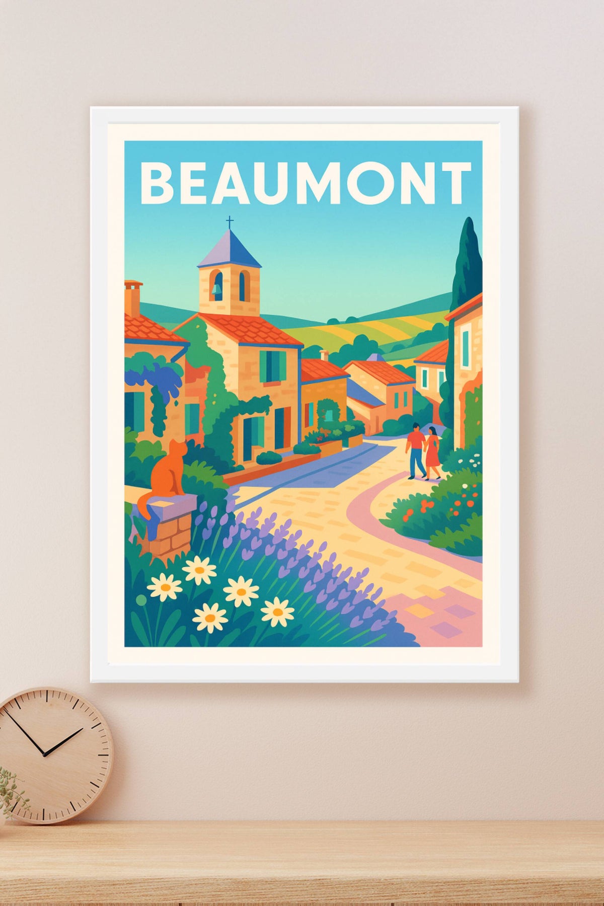 Affiche Beaumont — Charme et Sérénité Provençale · poster d'art de Beaumont