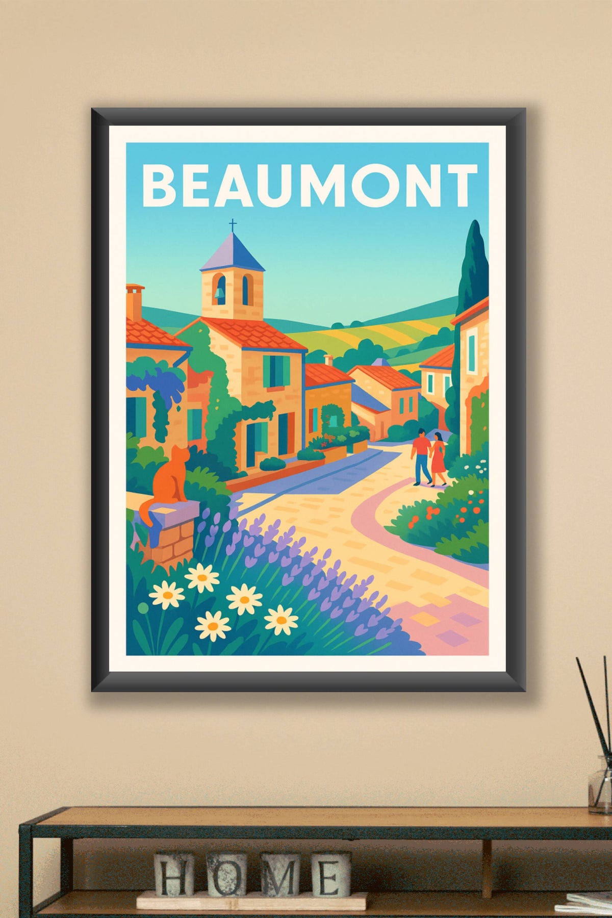 Affiche Beaumont — Charme et Sérénité Provençale · poster d'art de Beaumont