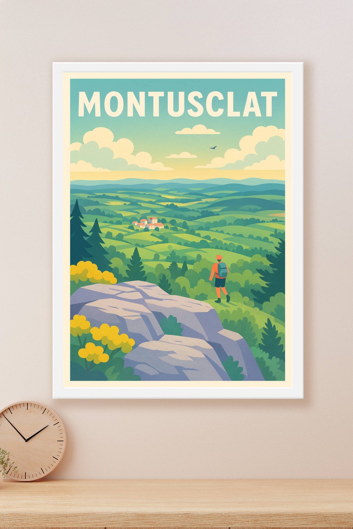 Affiche Montusclat — Panoramas inspirants au cœur de la nature · poster d'art de Montusclat