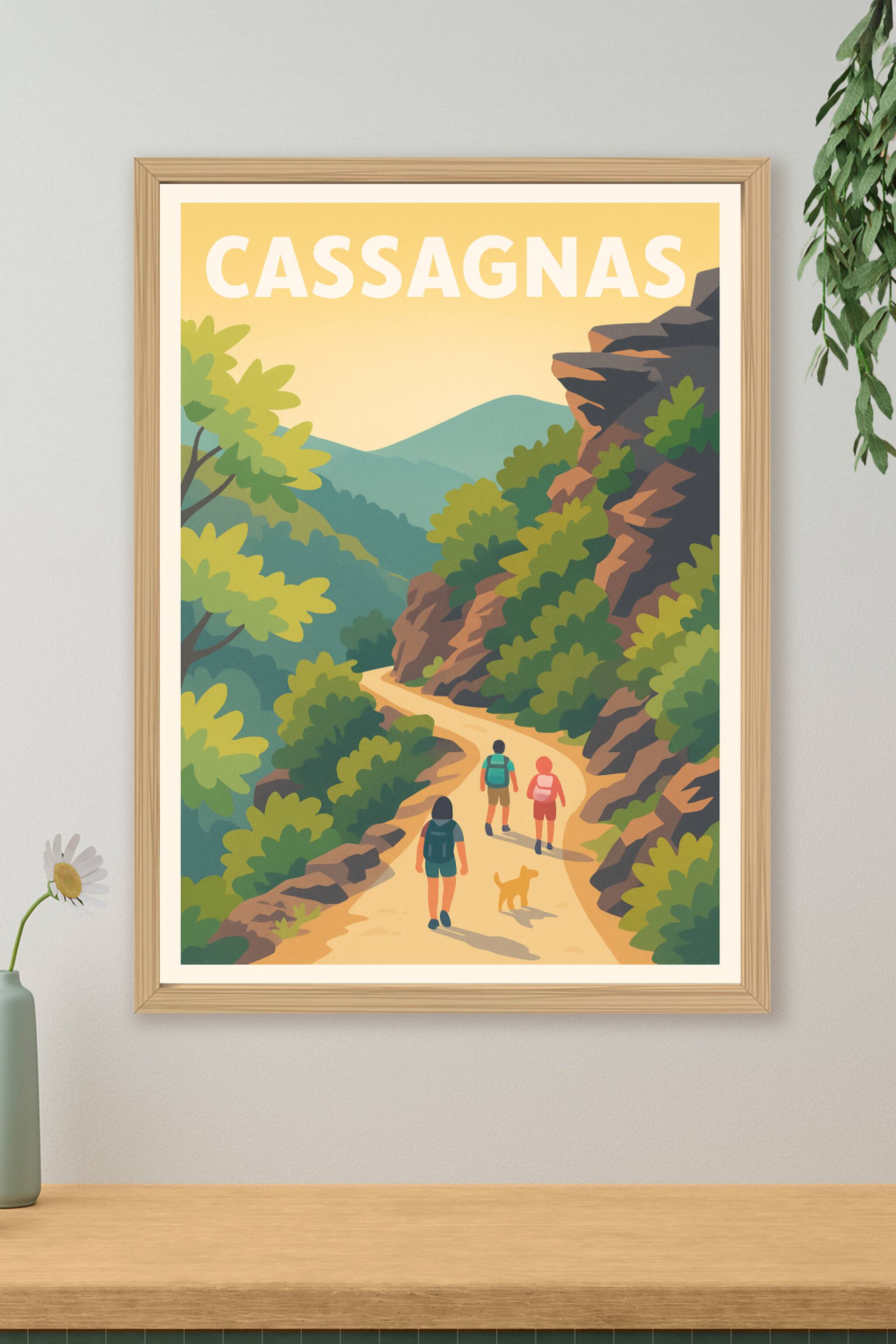 Affiche de Cassagnas - Escapade nature et randonnées paisibles