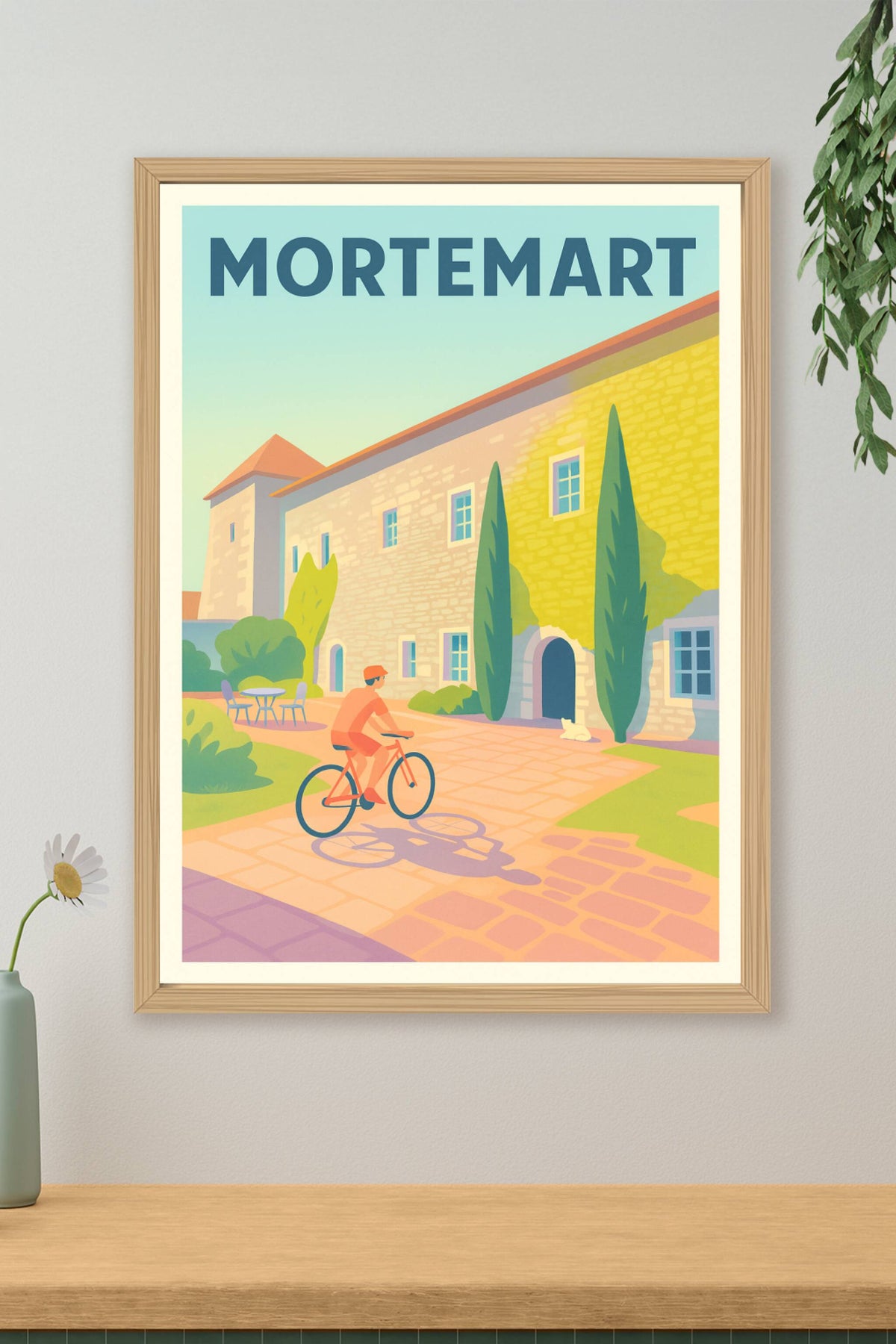 Affiche Mortemart — Douceur de vivre et patrimoine préservé · poster d'art de Mortemart
