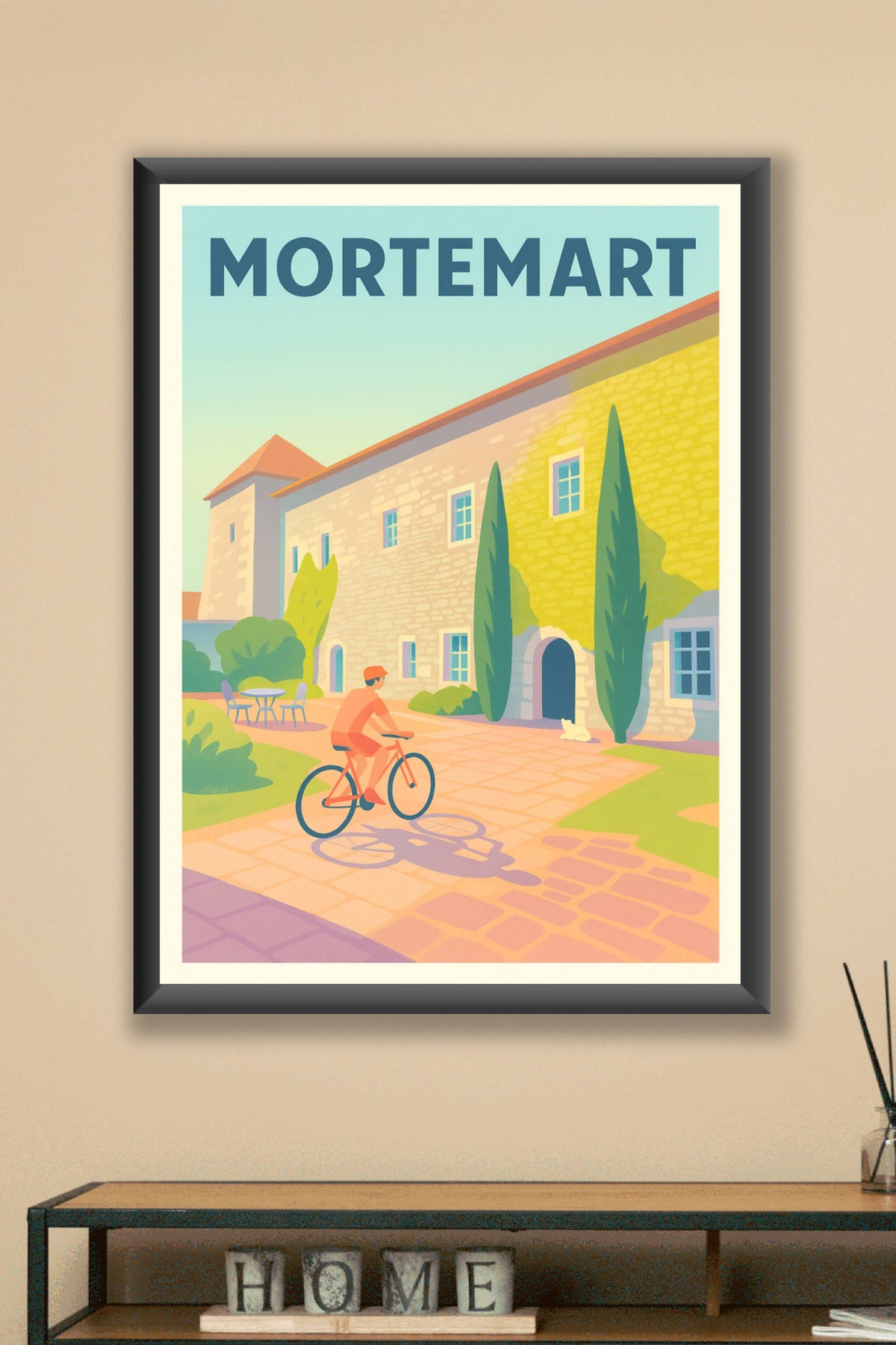 Affiche Mortemart — Douceur de vivre et patrimoine préservé · poster d'art de Mortemart