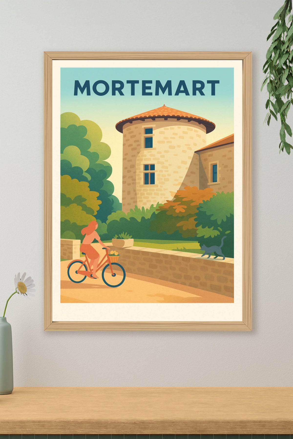 Affiche Mortemart — Charme bucolique et douceur de vivre · poster d'art de Mortemart