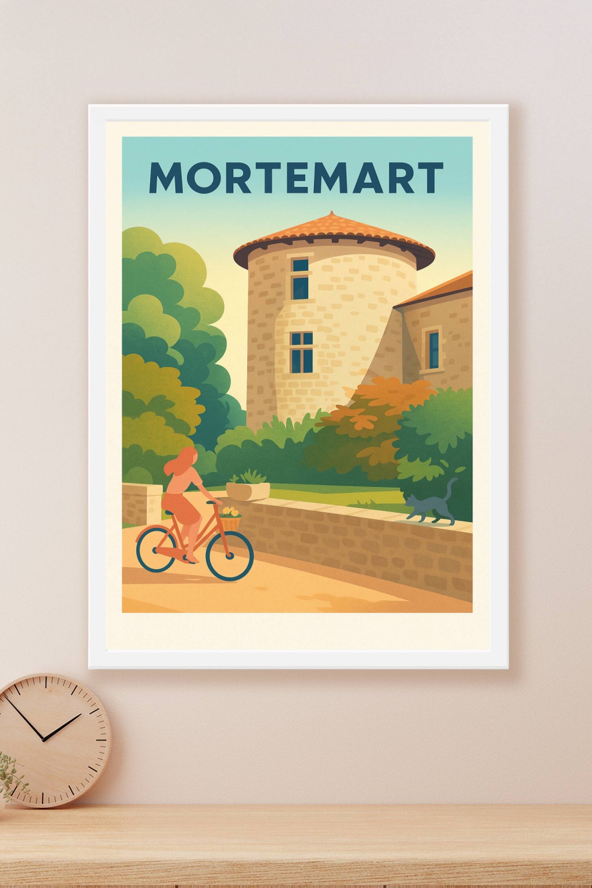 Affiche Mortemart — Charme bucolique et douceur de vivre · poster d'art de Mortemart