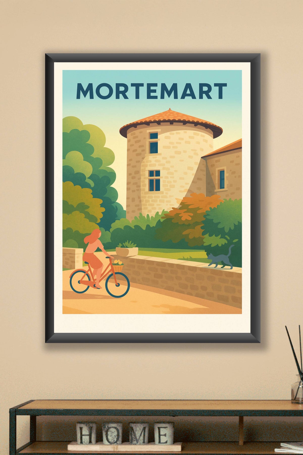 Affiche Mortemart — Charme bucolique et douceur de vivre · poster d'art de Mortemart