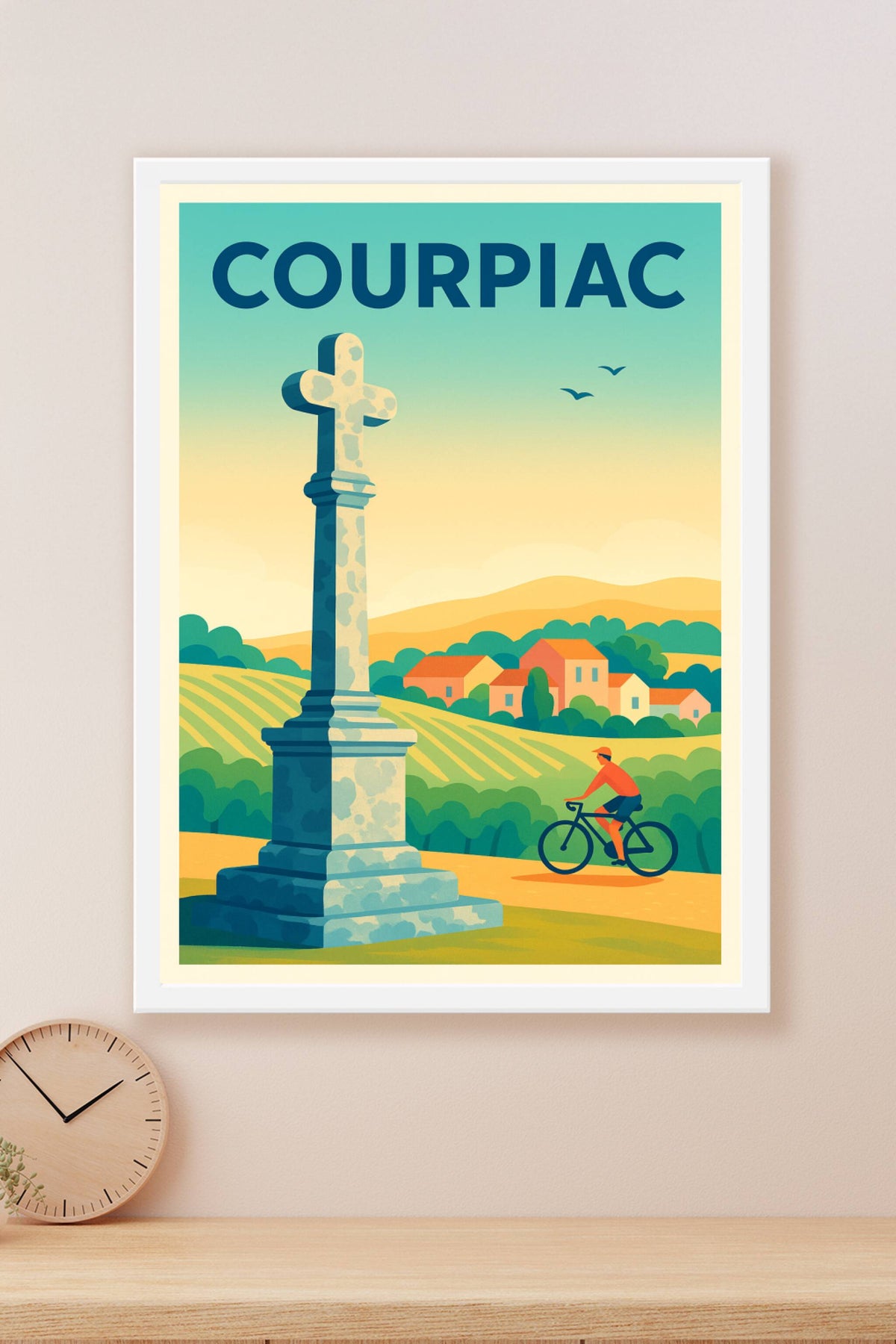 Affiche Courpiac — Charme rural et nature apaisante · poster d'art de Courpiac