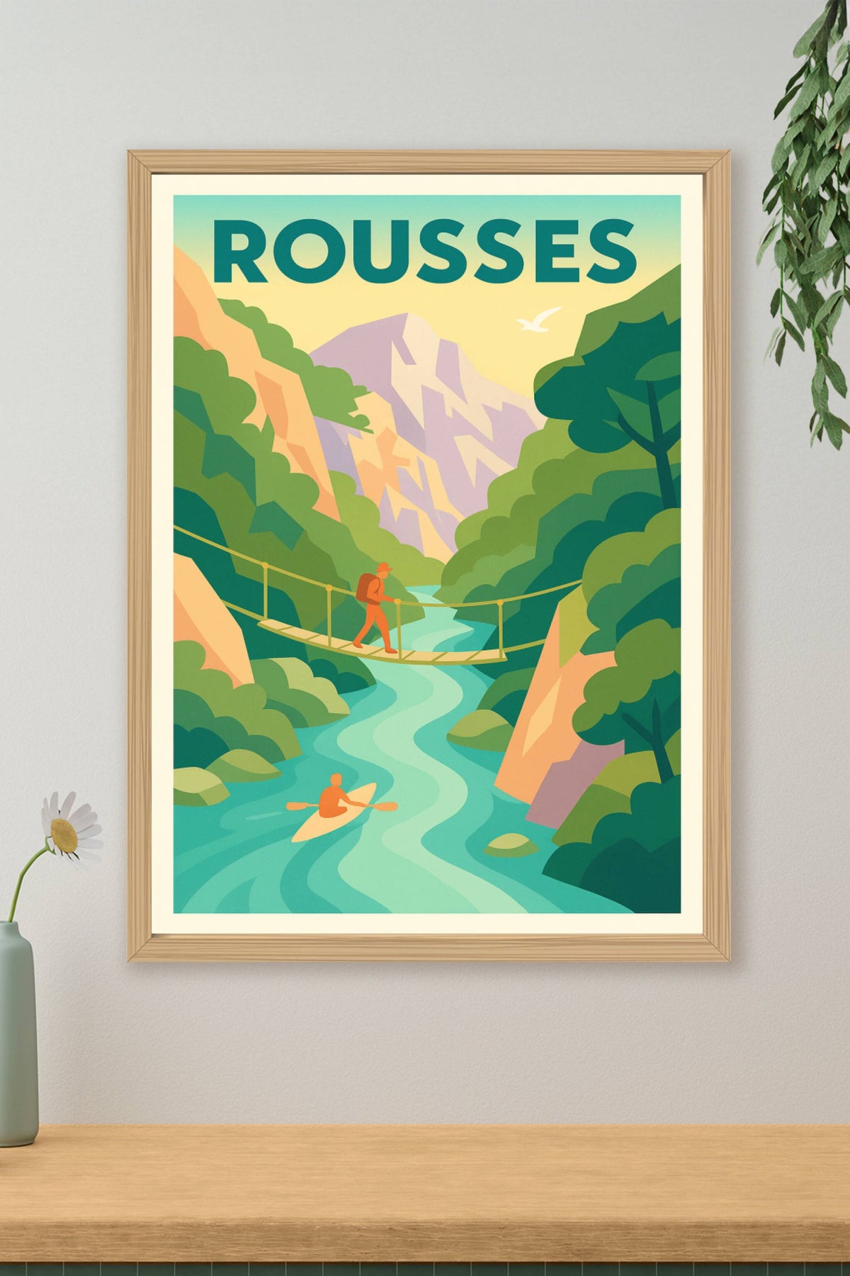 Affiche Rousses — Évasion et aventures en pleine nature · poster d'art de Rousses