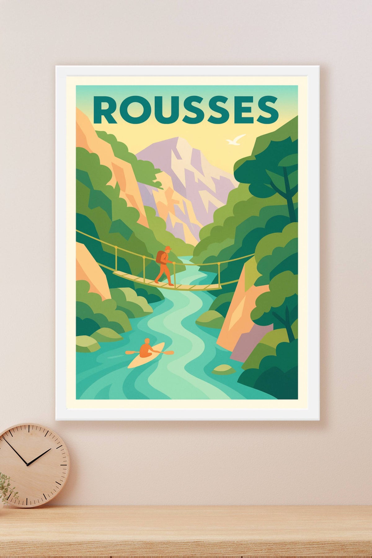 Affiche Rousses — Évasion et aventures en pleine nature · poster d'art de Rousses