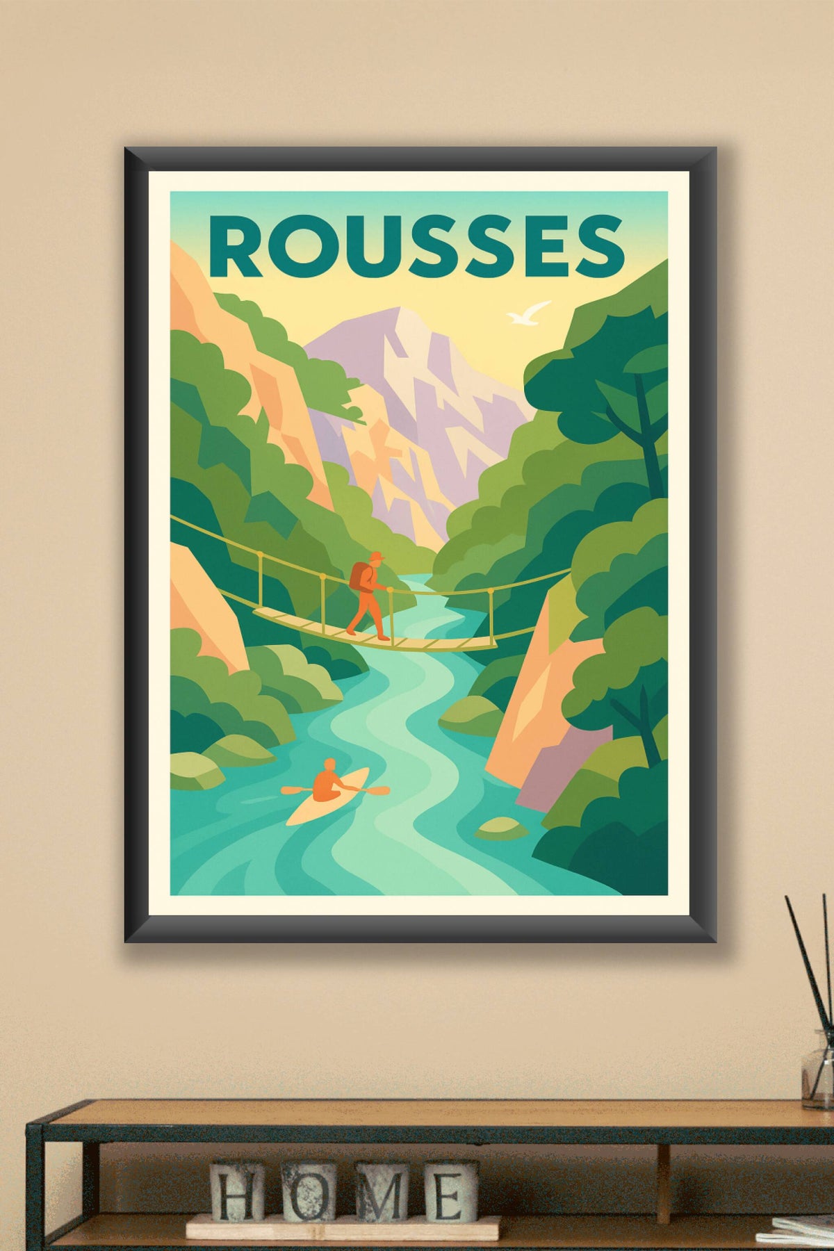 Affiche Rousses — Évasion et aventures en pleine nature · poster d'art de Rousses