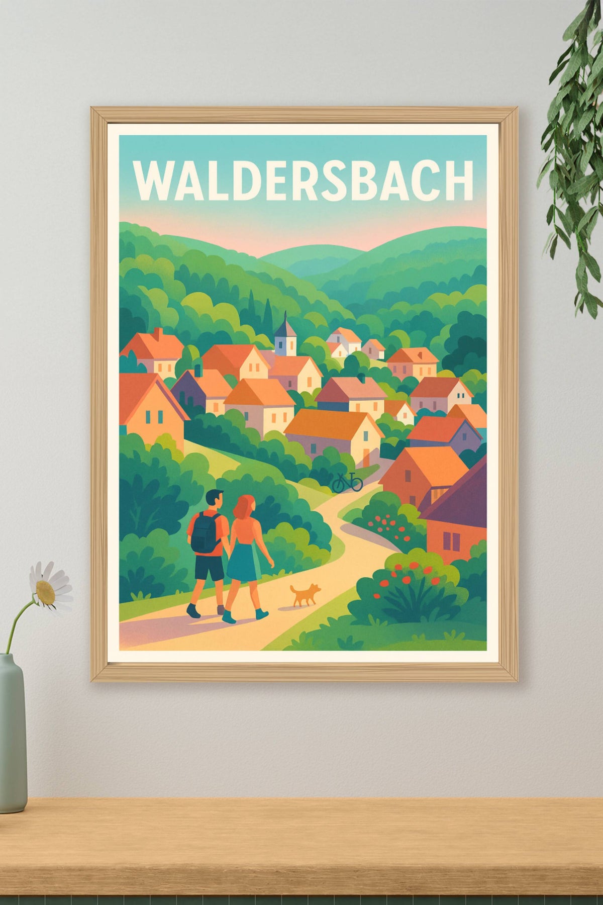 Affiche Waldersbach — Escapade villageoise au cœur de la nature · poster d'art de Waldersbach