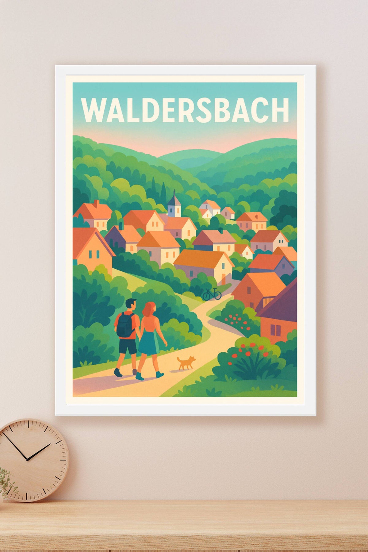 Affiche Waldersbach — Escapade villageoise au cœur de la nature · poster d'art de Waldersbach