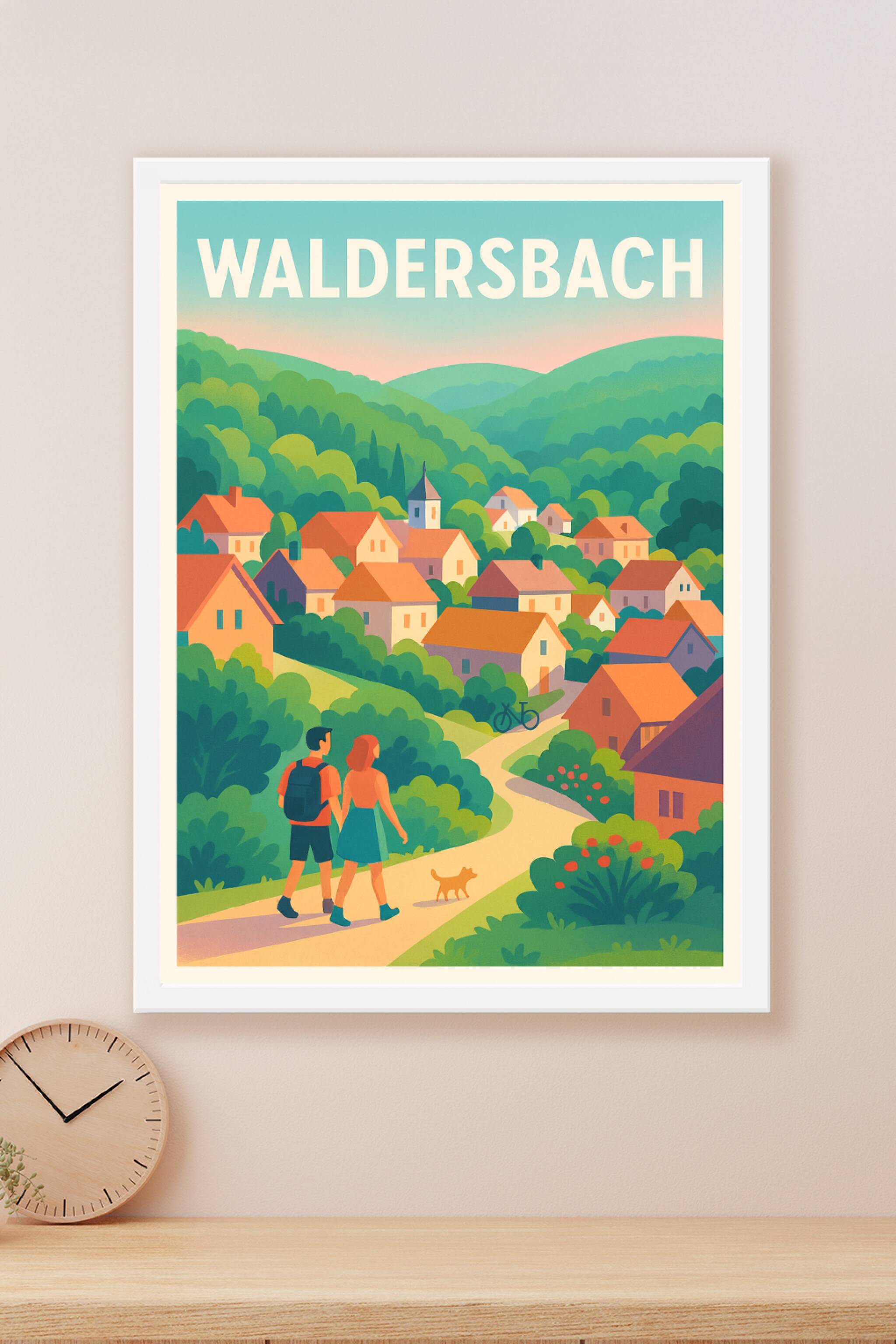 Affiche Waldersbach — Escapade villageoise au cœur de la nature · poster d'art de Waldersbach