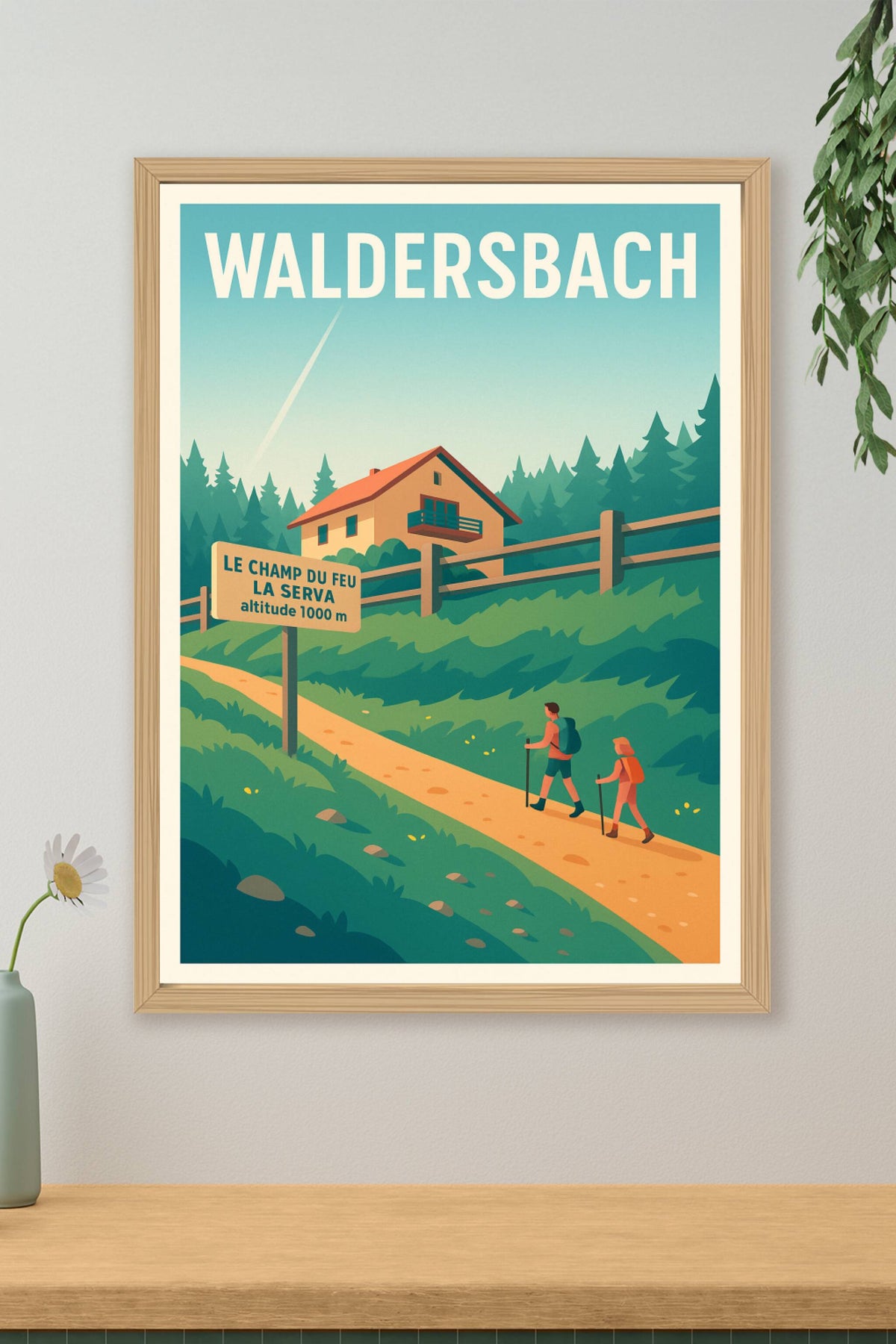 Affiche Waldersbach — Escapade nature au Champ du Feu · poster d'art de Waldersbach
