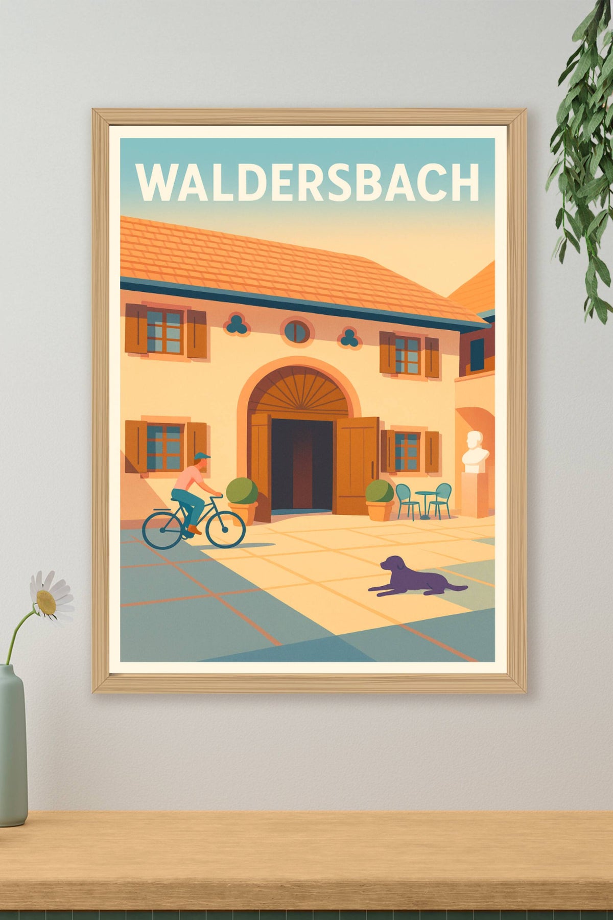 Affiche Waldersbach — Charme et Sérénité en Alsace · poster d'art de Waldersbach