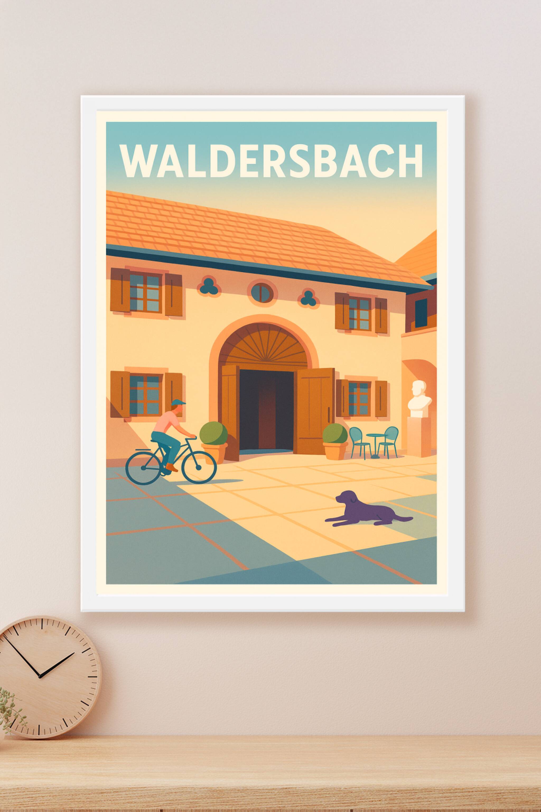 Affiche Waldersbach — Charme et Sérénité en Alsace · poster d'art de Waldersbach