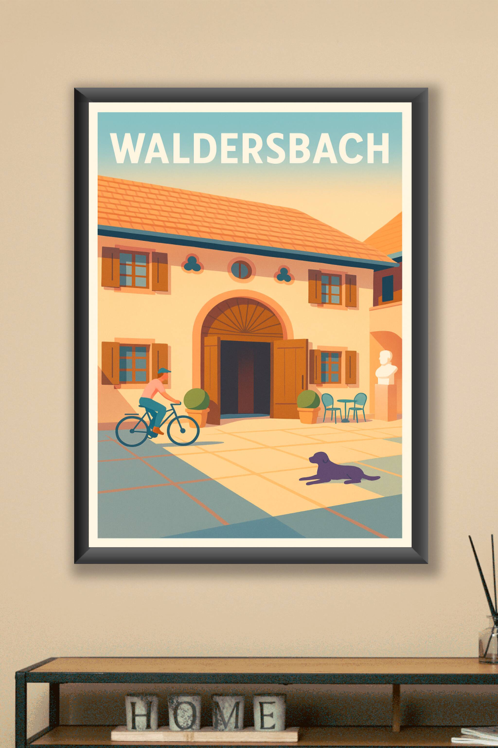 Affiche Waldersbach — Charme et Sérénité en Alsace · poster d'art de Waldersbach