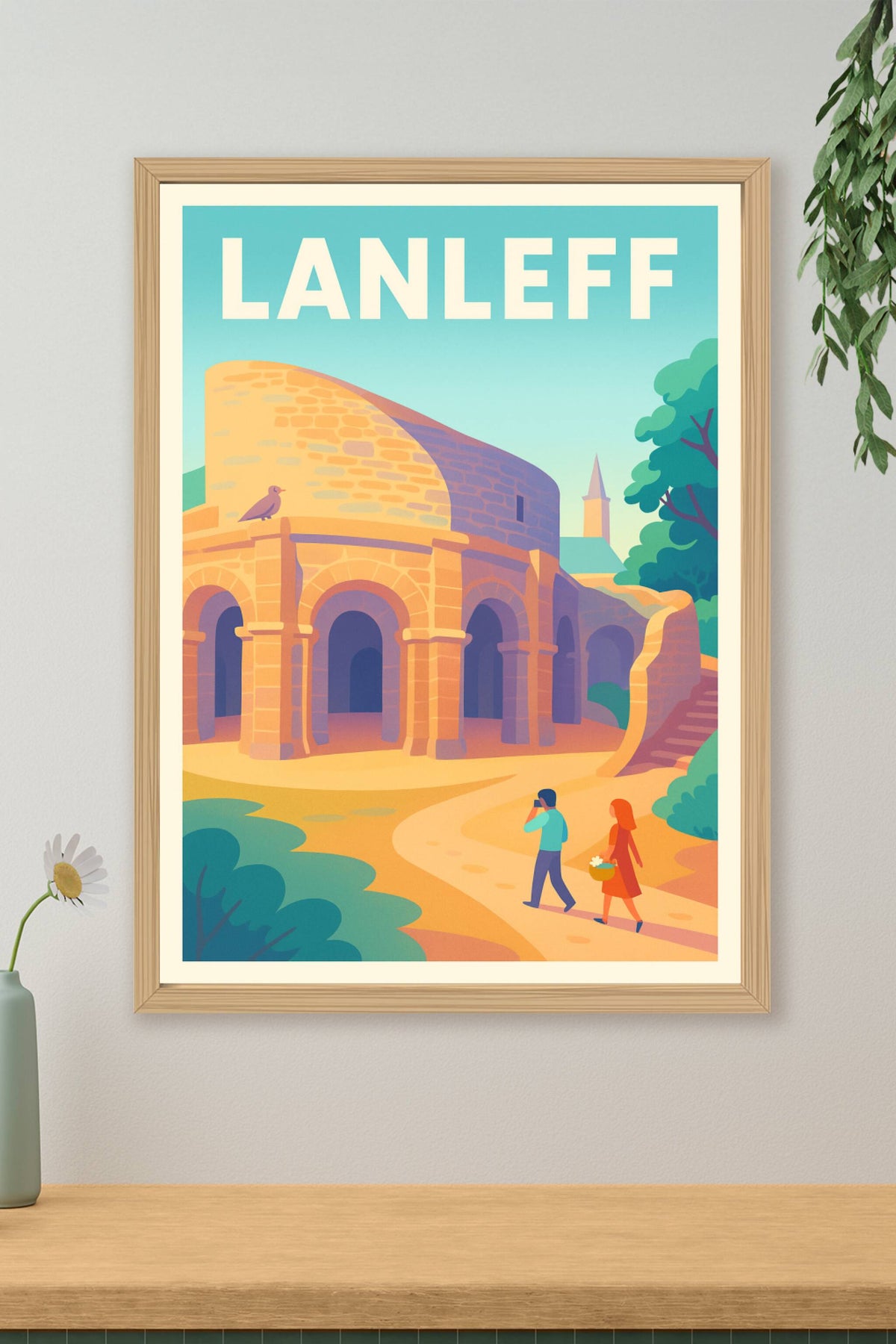 Affiche Lanleff — Voyage au cœur d'un patrimoine unique · poster d'art de Lanleff