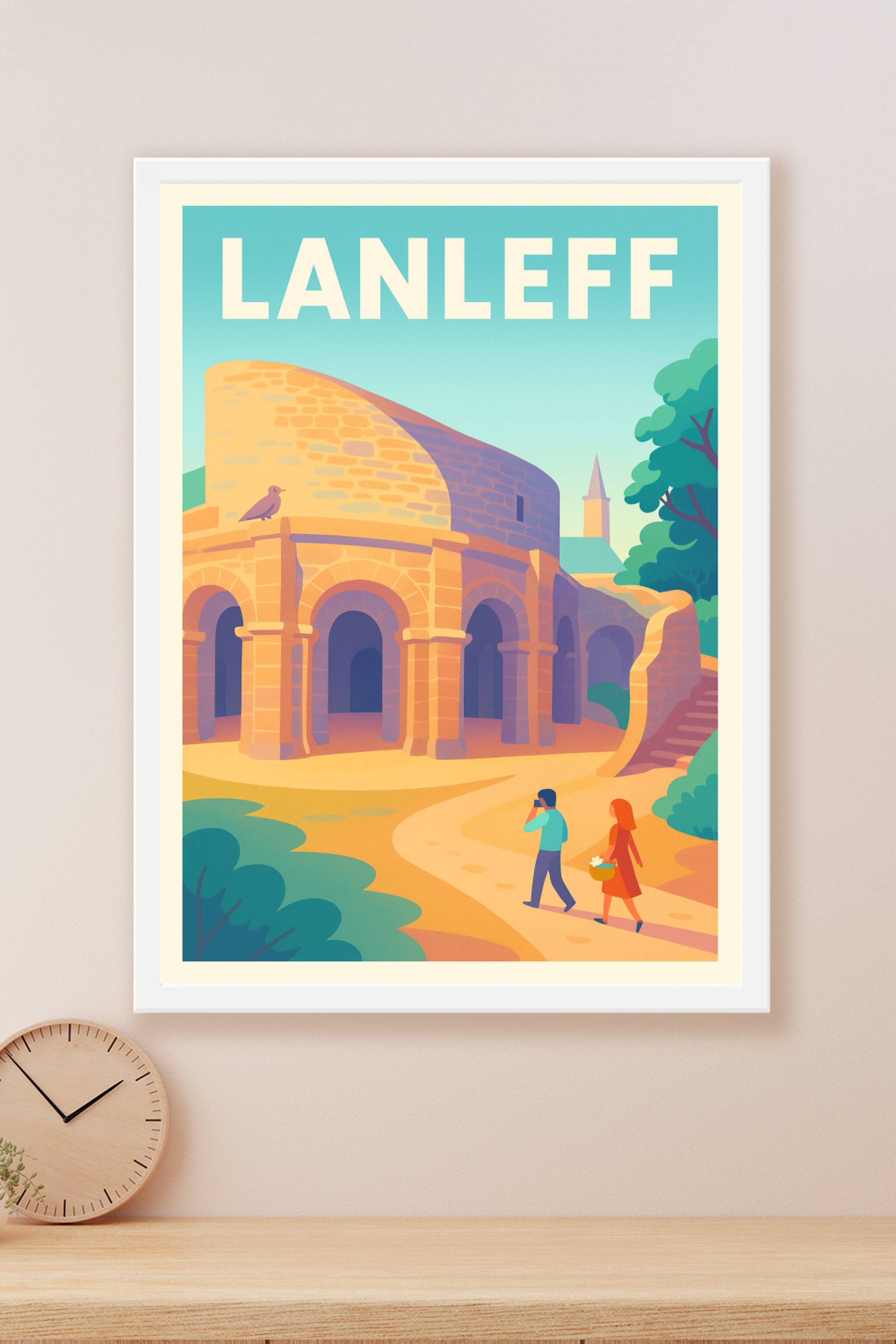 Affiche Lanleff — Voyage au cœur d'un patrimoine unique · poster d'art de Lanleff