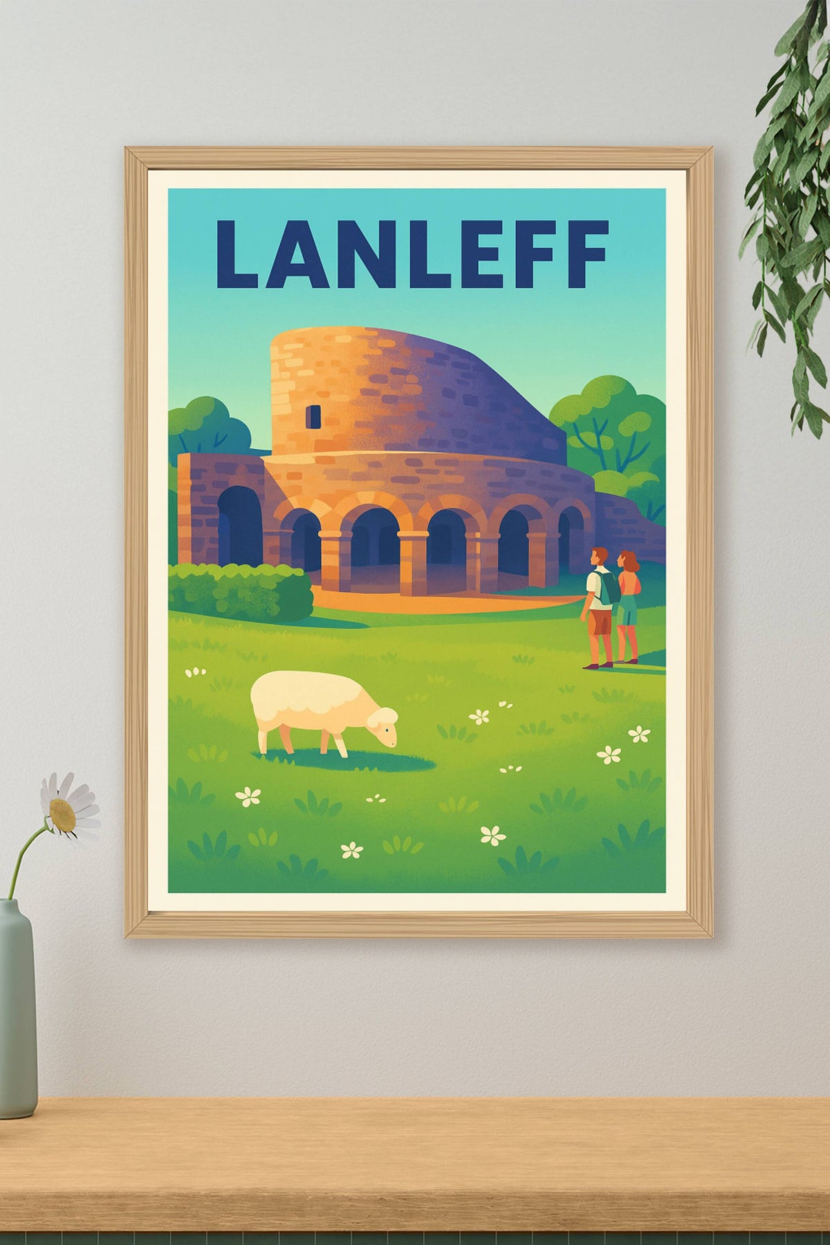 Affiche Lanleff — Un joyau historique au cœur de la nature · poster d'art de Lanleff
