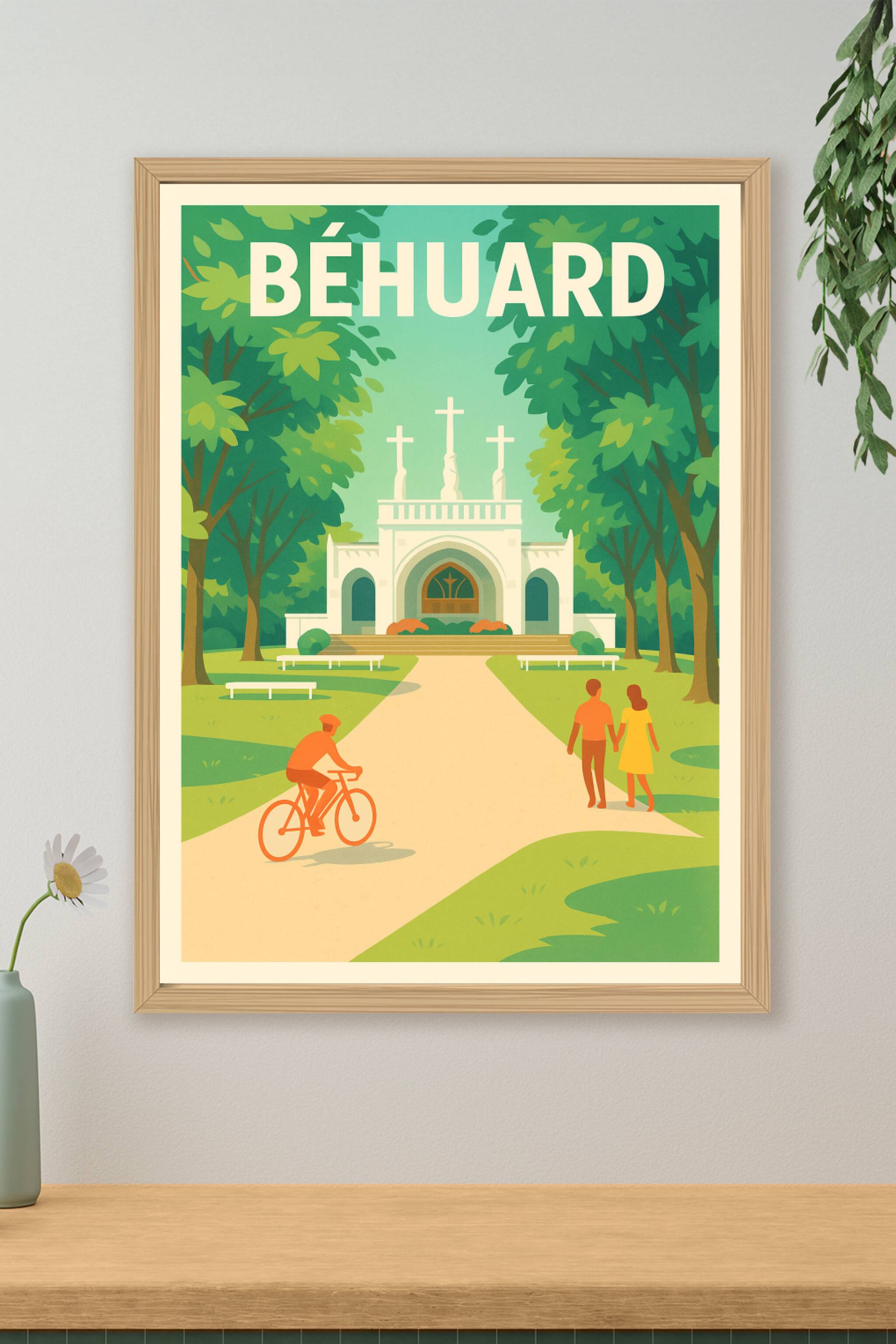 Affiche de Béhuard - Invitation à la sérénité