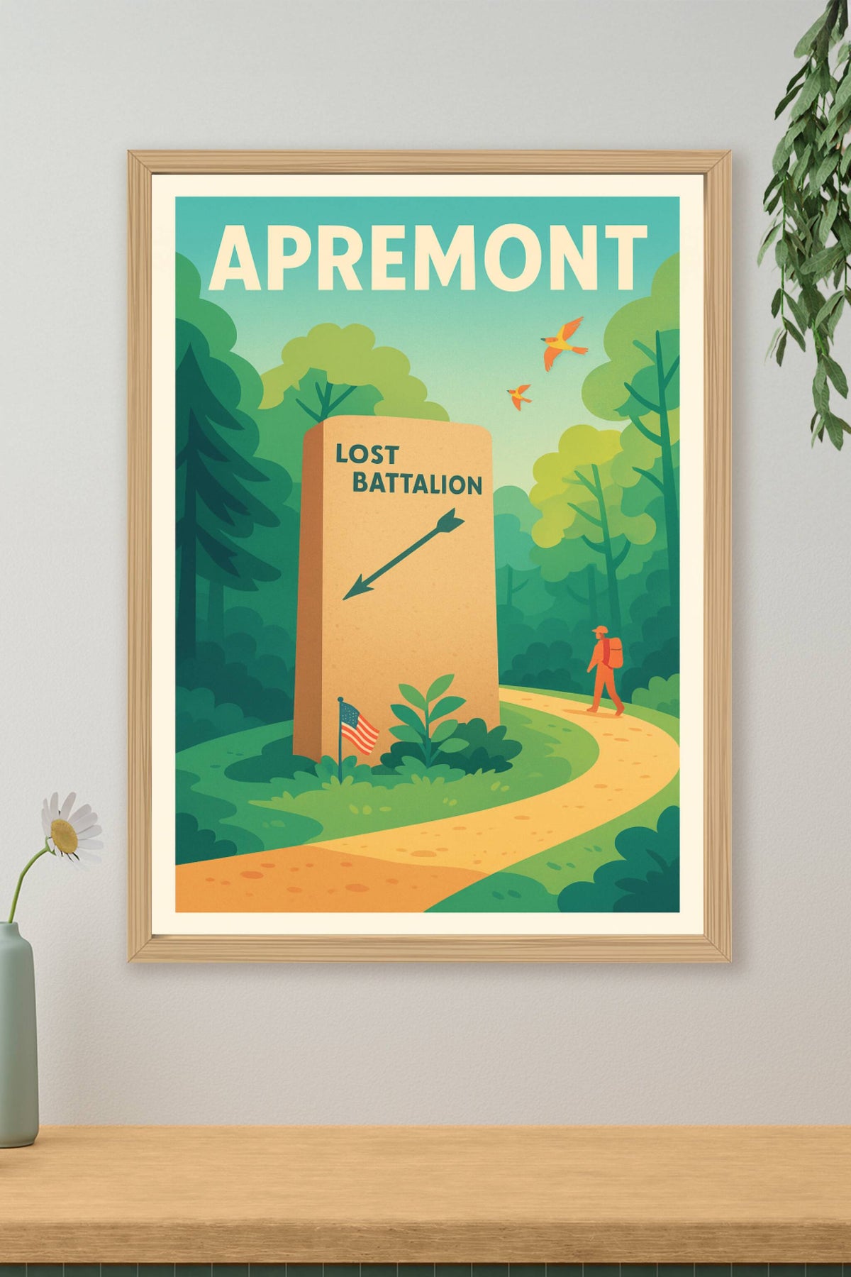 Affiche Apremont — Sur les traces du Lost Battalion · poster d'art de Apremont