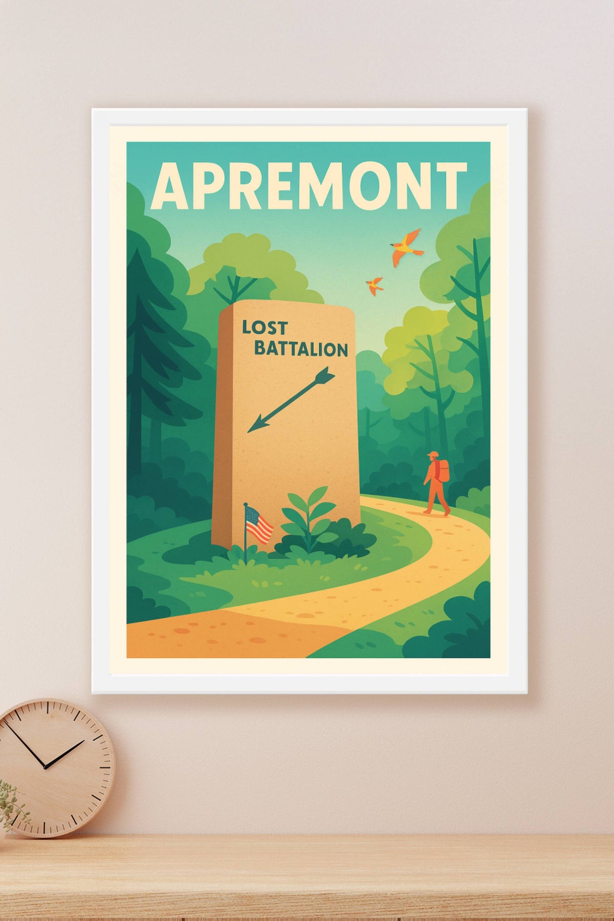 Affiche Apremont — Sur les traces du Lost Battalion · poster d'art de Apremont