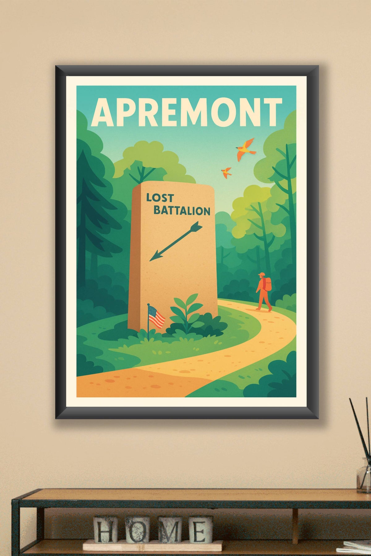 Affiche Apremont — Sur les traces du Lost Battalion · poster d'art de Apremont