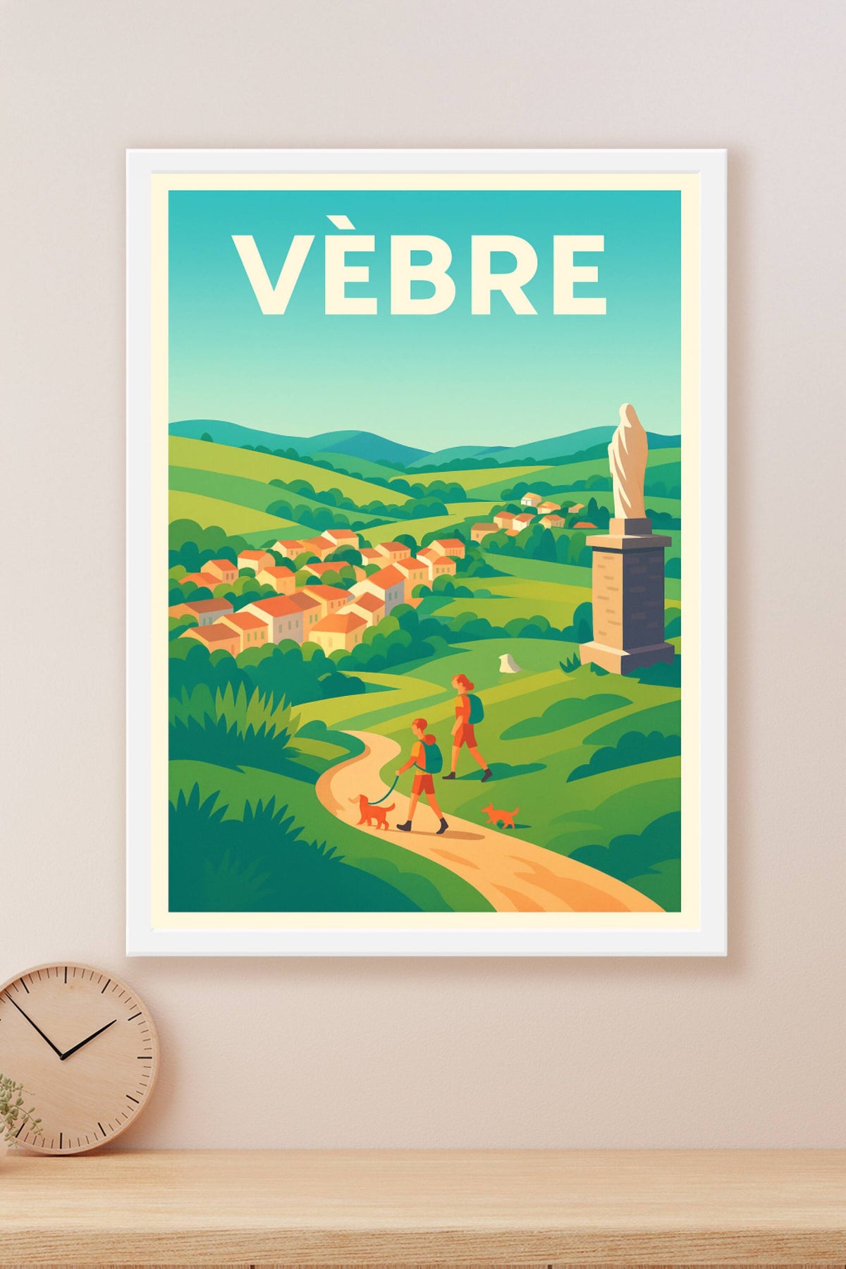 Affiche Vèbre — Balade bucolique en pleine nature · poster d'art de Vèbre