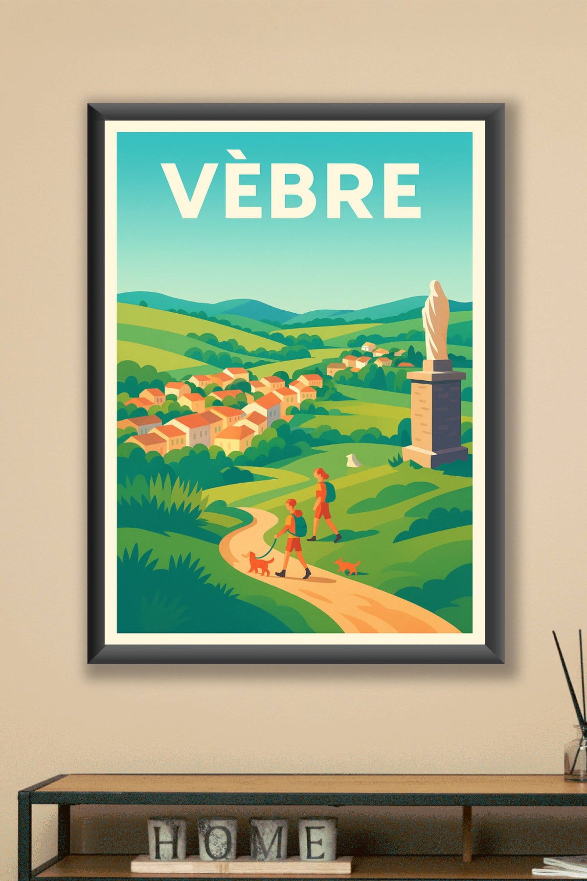 Affiche Vèbre — Balade bucolique en pleine nature · poster d'art de Vèbre